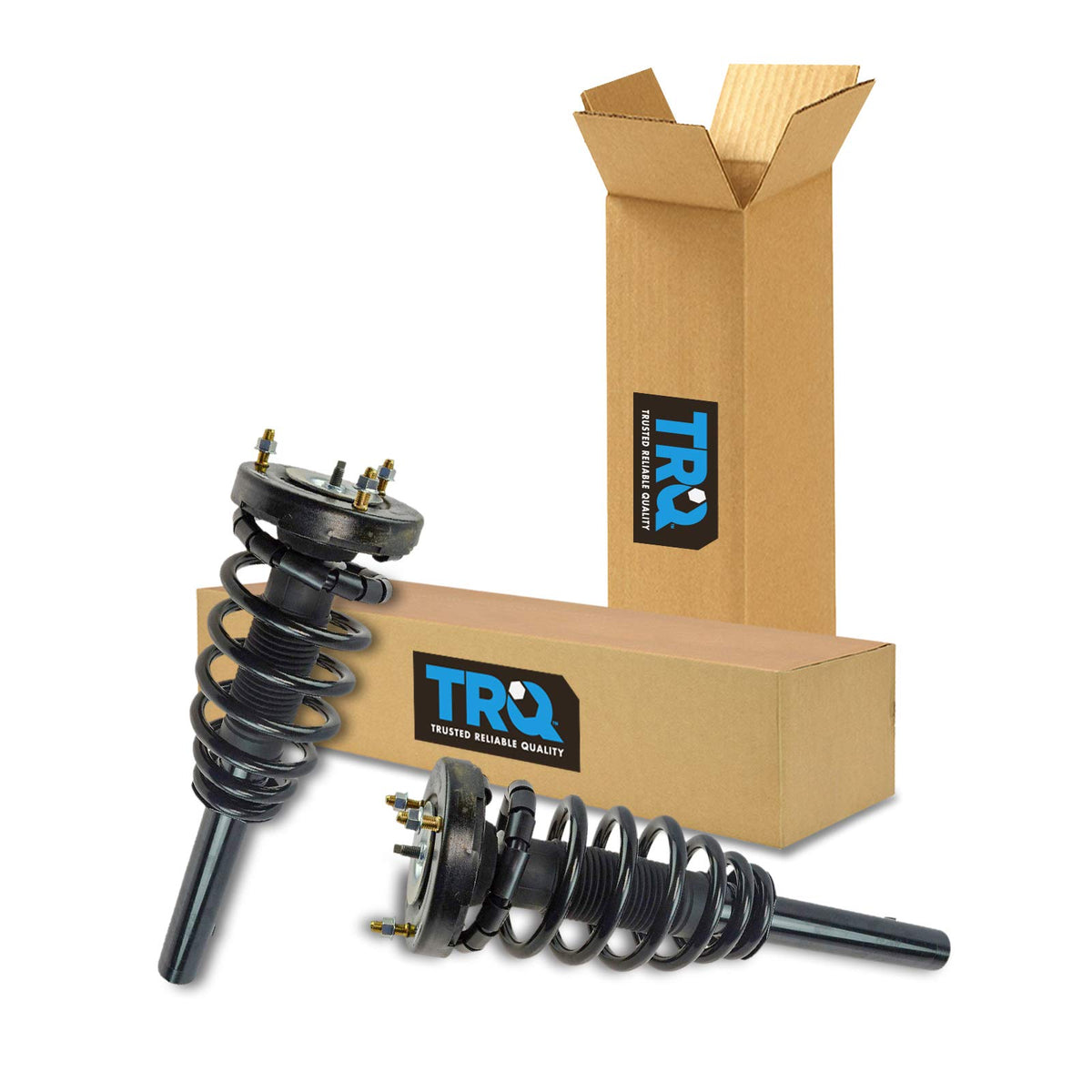 Trq Front Strut & Coil Spring Assembly Set Driver & Passenger Sides Compatible With 06-11 Hyundai Azera 06-10 Sonata
