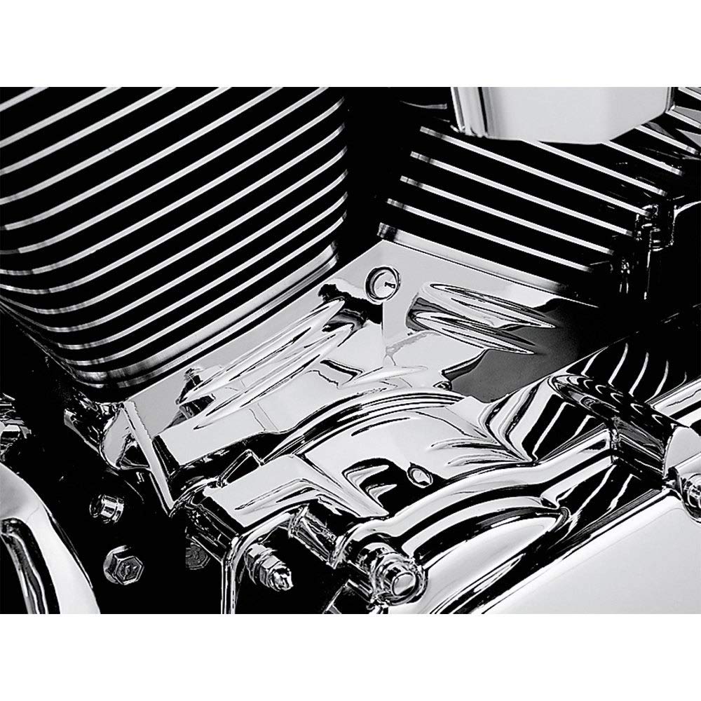 Kuryakyn 8143 Motorcycle Engine Accessory: Cylinder Base Cover Accent For 1999-2006 Harley-Davidson Motorcycles, Chrome