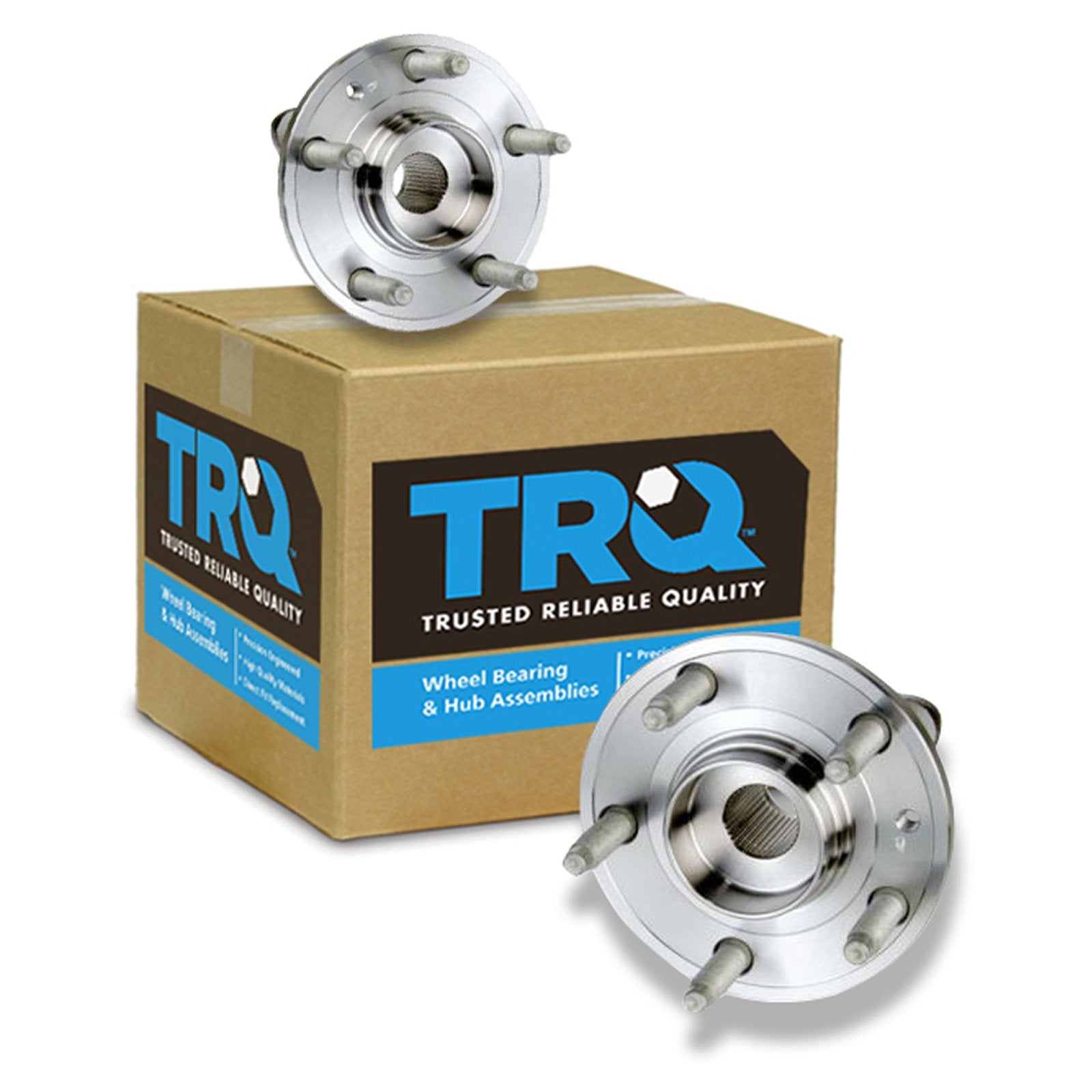 Trq Front Wheel Hub Bearings Assembly Set Compatible With 2005-2007 Ford Five Hundred Freestyle 2008-2009 Taurus Taurus X Mercur