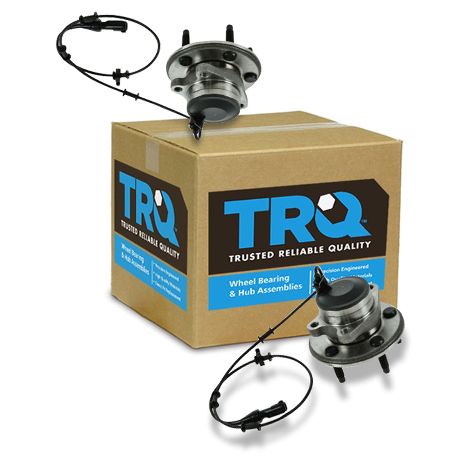 Trq Front Wheel Hub Bearings Assembly Set Compatible With 2000-2008 Jaguar S-Type 2004 Vanden Plas 2009-2013 Xf 2004-2007 Xj8 20