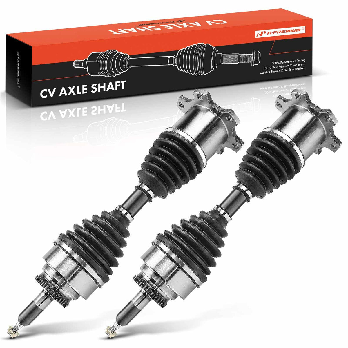 A-Premium Pair (2) Front CV Axle Shaft Assembly Compatible with Ford F150 2004-2008, Expedition 2003-2006, Lobo & Lincoln Naviga