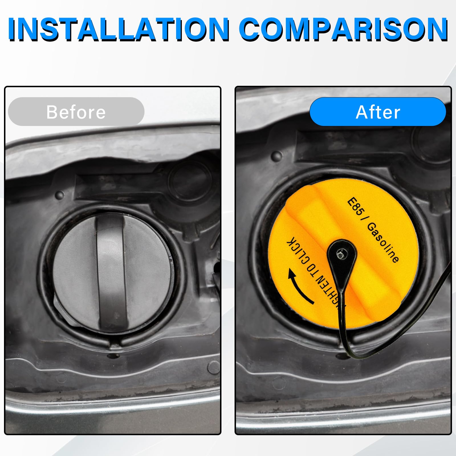 Gas Cap Replacement for Dodge 2011-2018 Ram 1500, 2007-2013 Grand Cherokee, 2013-2016 Dart, 2011-2019 Journey 52030379AB