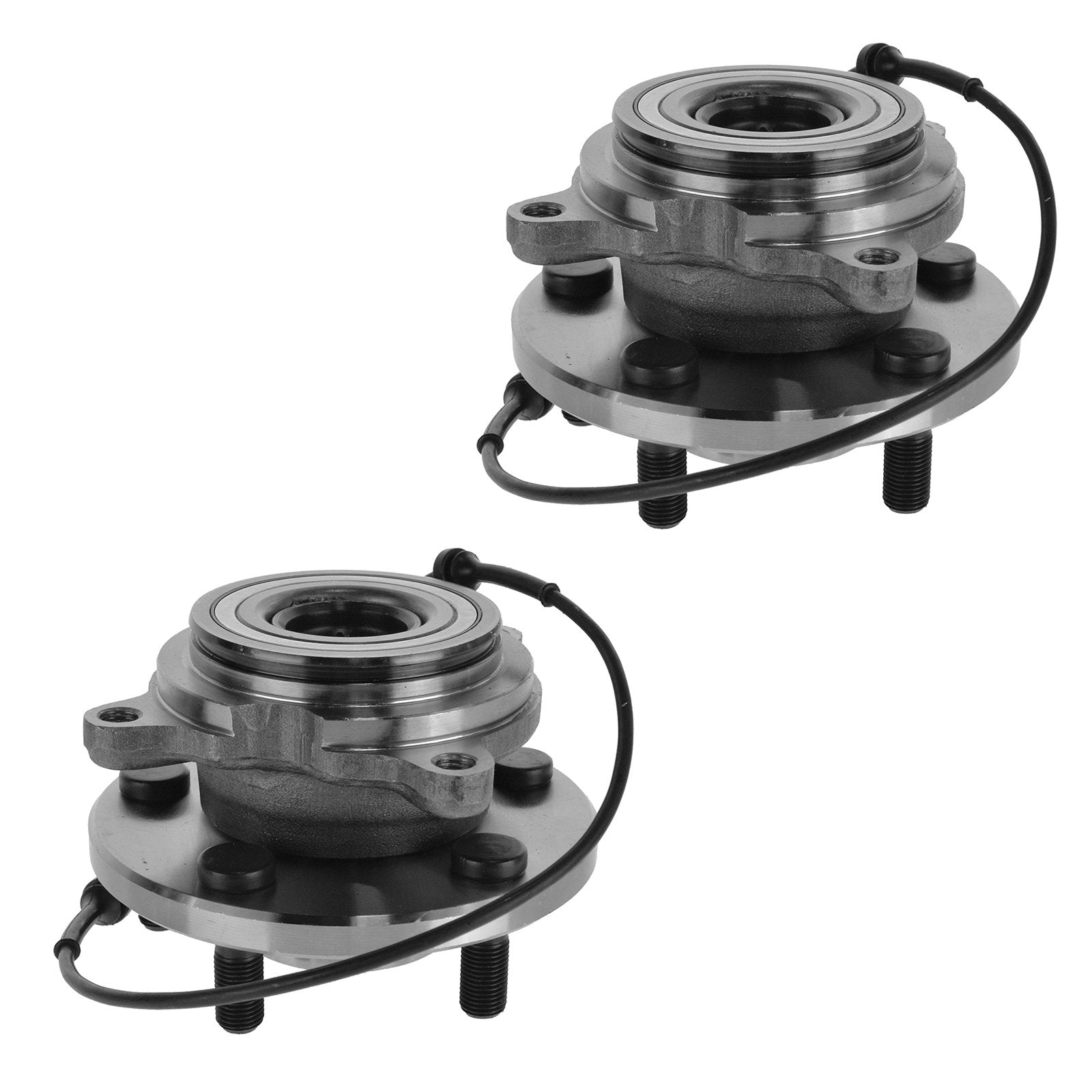 Trq Rear Wheel Hub Bearings Assembly Set Compatible With 1999-2004 Land Rover Discovery