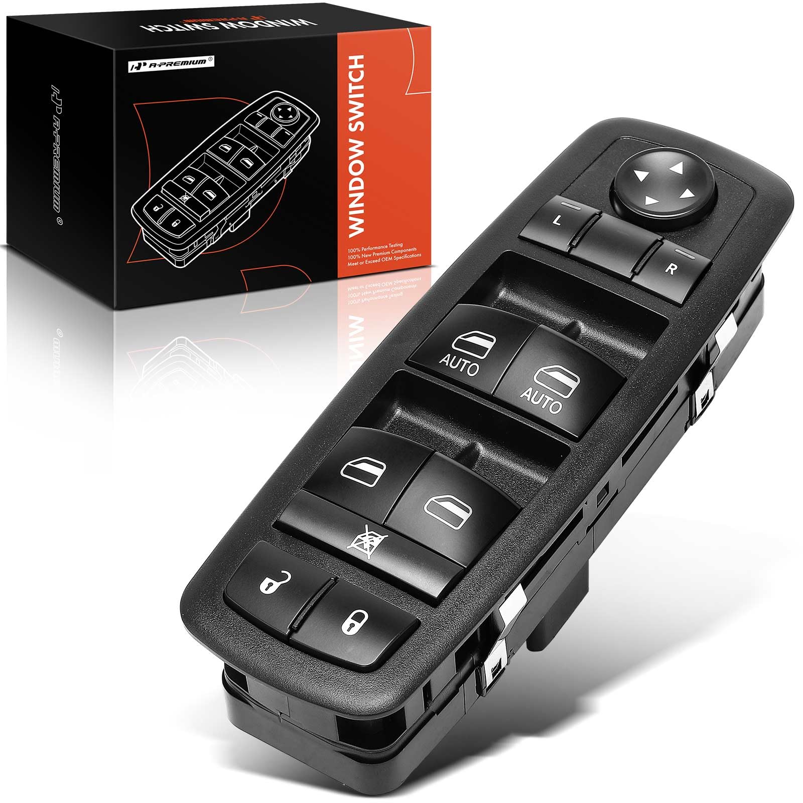 A-Premium Power Master Window Switch Front Driver Replacement for Dodge Ram 1500/2500/3500 2009-2010 Ram 1500/2500/3500/4500/550