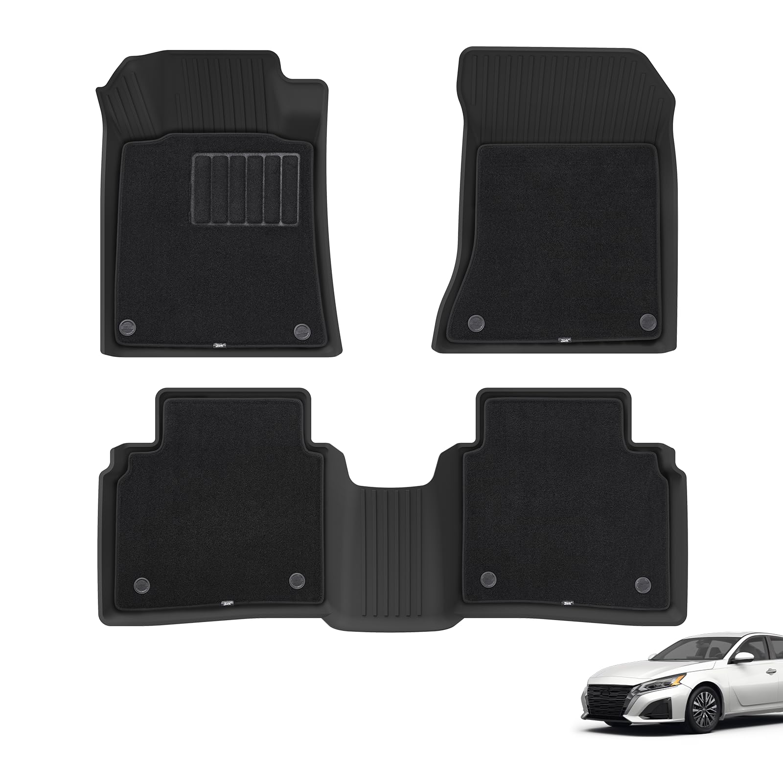 3W Floor Mats & Carpets Compatible For Nissan Altima 2019-2024 2025, Tpe All Weather Accessories Custom Fit Floor Liner For Niss