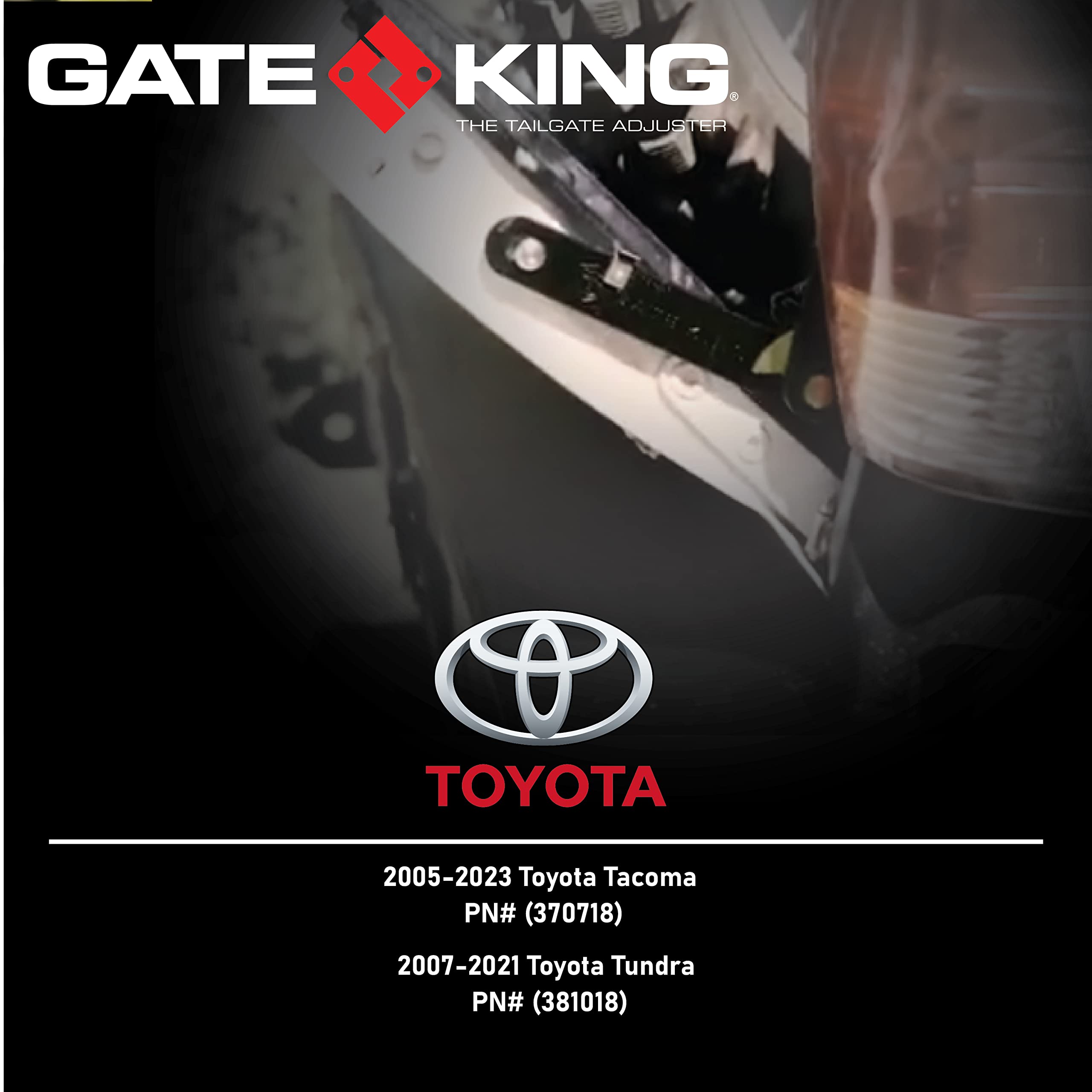 Gate King Ratcheting Multi Position Pickup Truck Tailgate Adjuster For Toyota Tacoma (2005-2023) Made In Usa