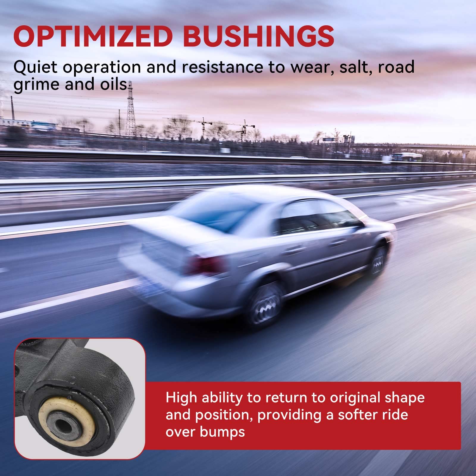 Yitamotor Front Control Arm Kit Compatible With Chevy Trailblazer, Gmc Envoy, Buick Rainier, Isuzu Ascender, Saab 9-7X. With Upp