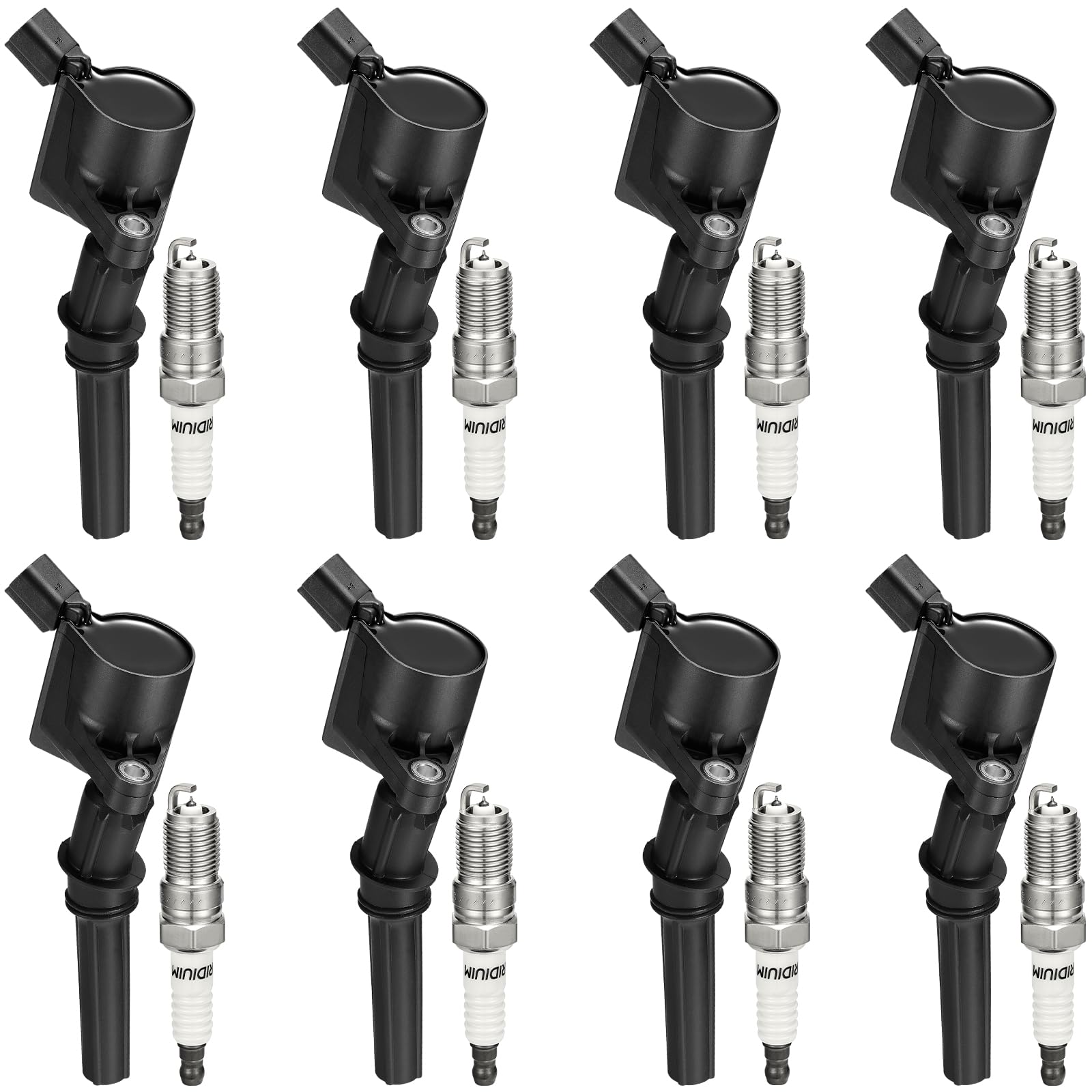 Bdfhyk Ignition Coil Dg508 & Spark Plug Sp493 Sp479 Compatible With Lincoln Navigator F-150 F-250 F350 E150 E250 E350 E450 5.4L