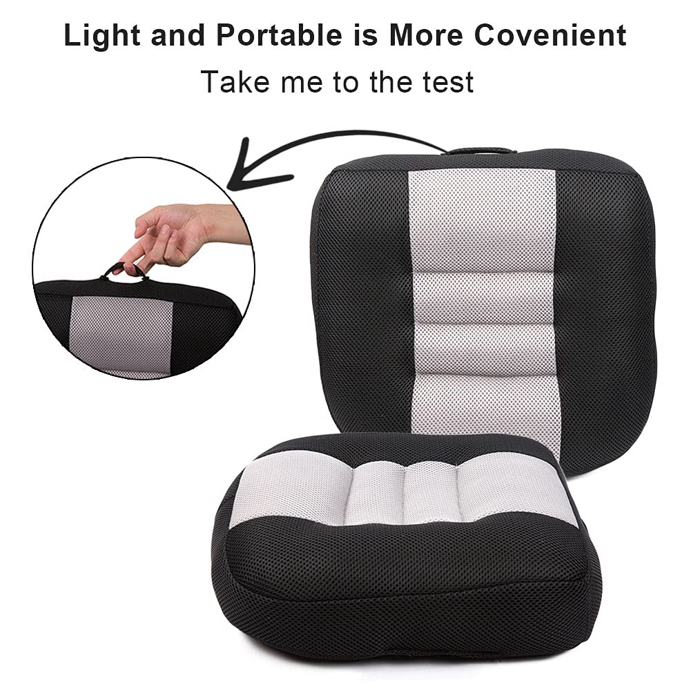 Car Booster Seat Cushion Raise The Height For Short People Driving Hip (Tailbone) And Lower Cack Fatigue Relief Suitable For Tru