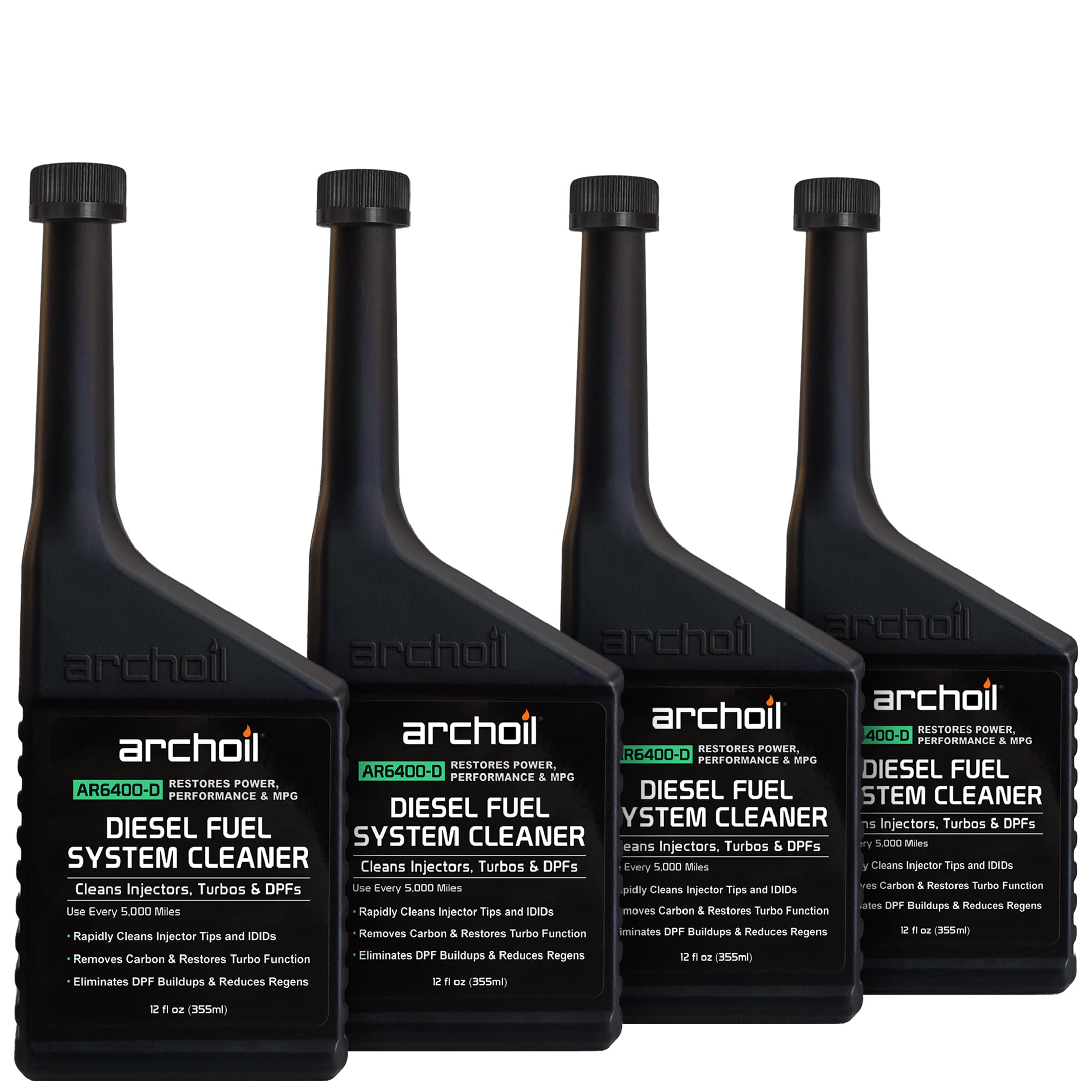 Archoil Ar6400-D Diesel Fuel System Cleaner (Four Pack) - Cleans Injectors, Turbo & Dpf