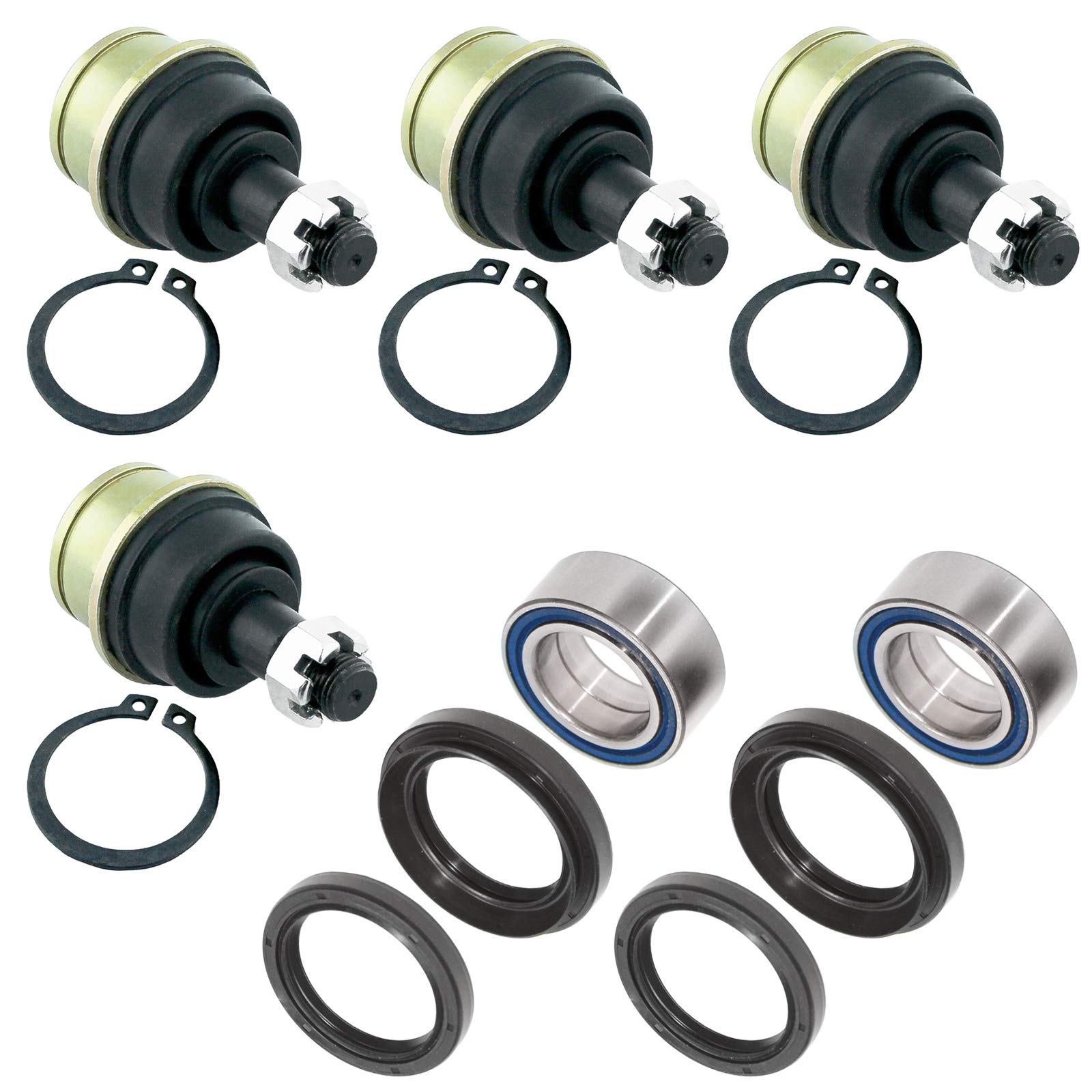 Caltric Front Knuckle Ball Joint Bearing Seal Compatible with Honda Trx300Fw Fourtrax 300 4X4 1988-2000