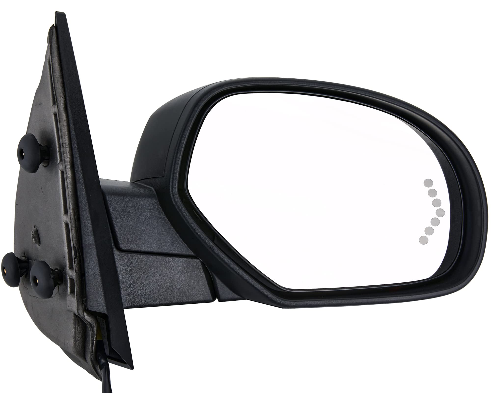 Zaposts Side View Mirror Fit For 07-13 Chevy Silverado 1500 2500 Hd 3500 Hd,Gmc Sierra 1500 2500 Hd,Yukon/Yukon Xl 1500 Black Po