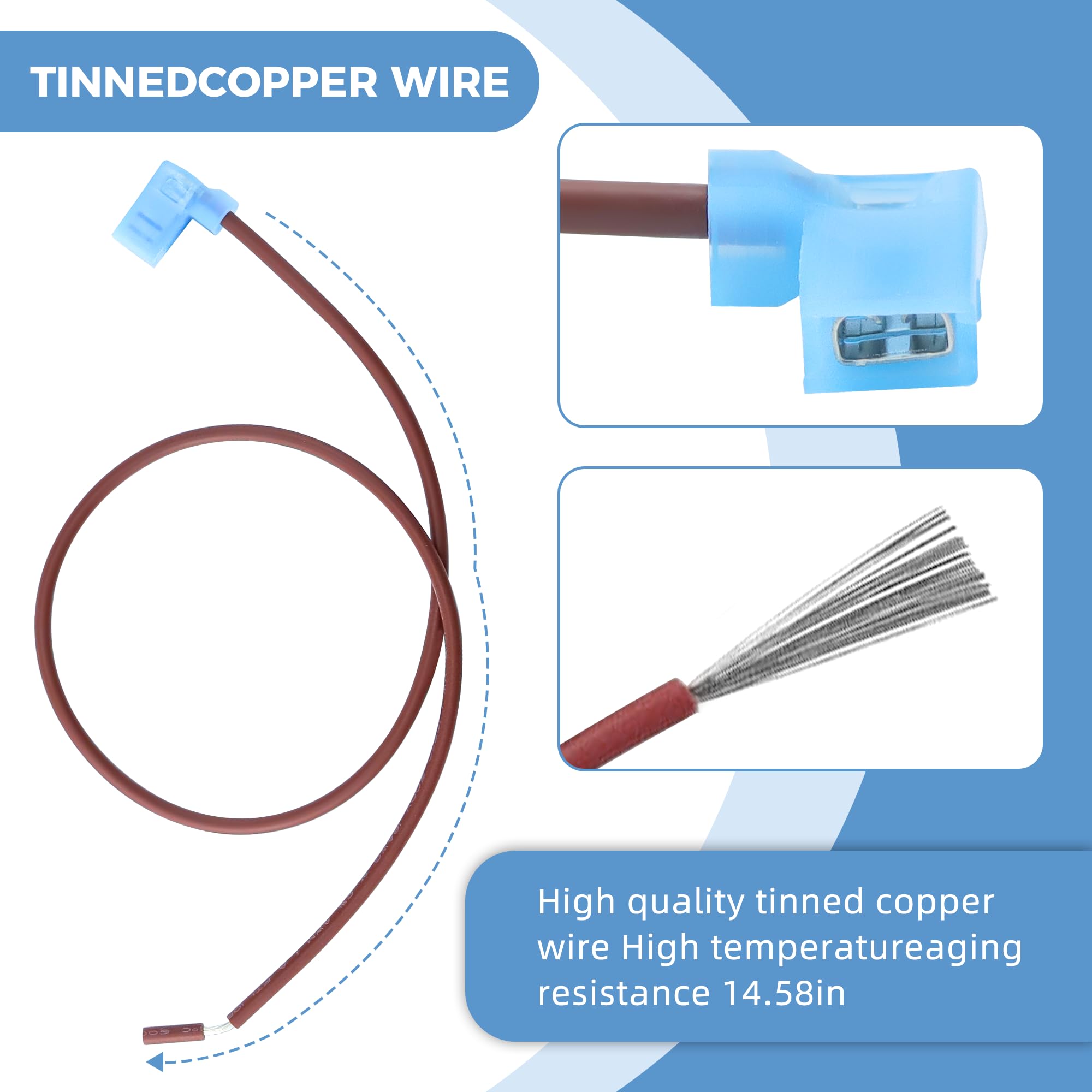 Ami Parts 93866 91447 Rv Water Heater Thermal With Eco Thermostat Assembly Kit (4 Pcs) Fit For Atwood Water Heater Parts Models