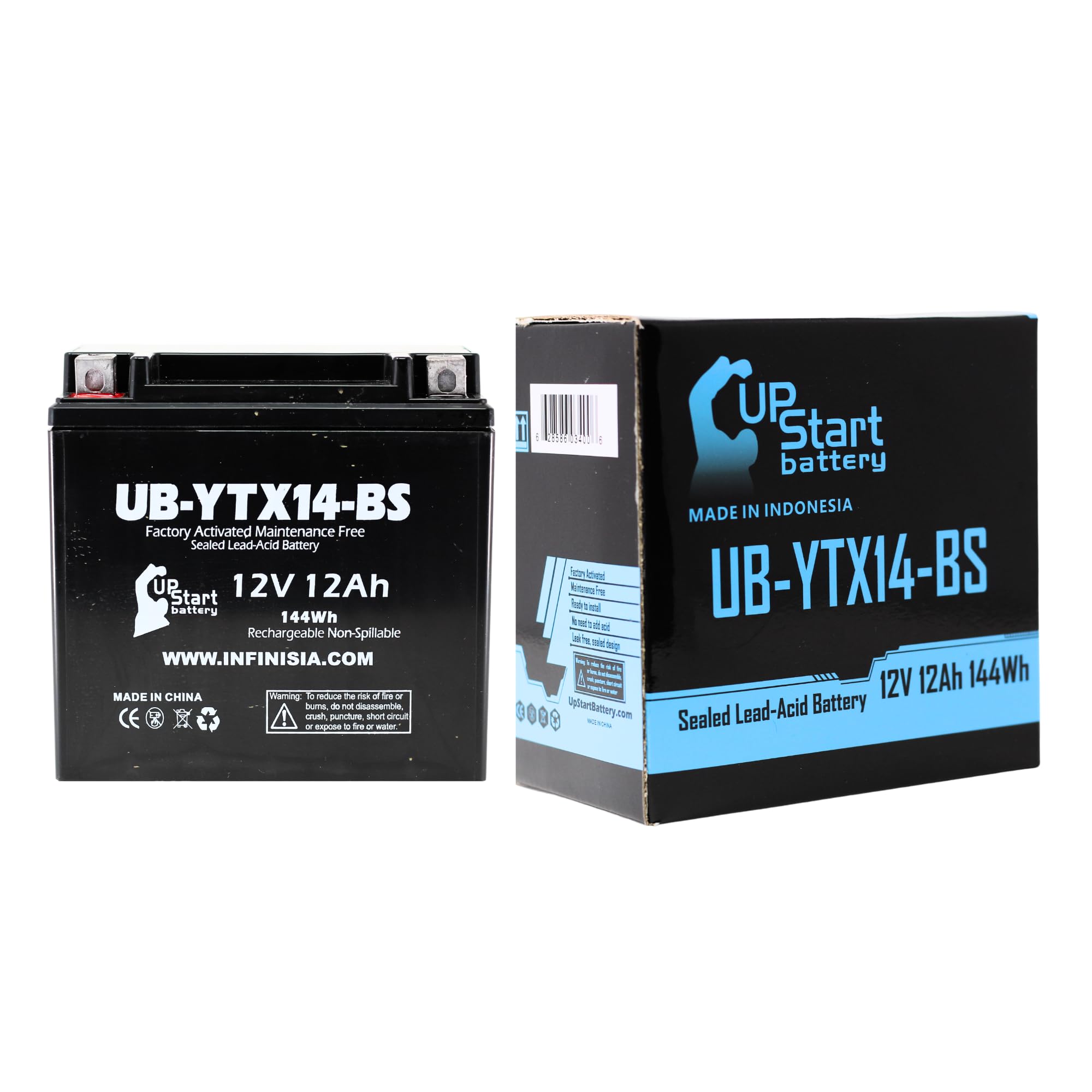 Replacement For 2003 Honda Trx450 Fourtrax Foreman S, Es 450 Cc Factory Activated, Maintenance Free, Atv Battery - 12V, 12Ah, Ub