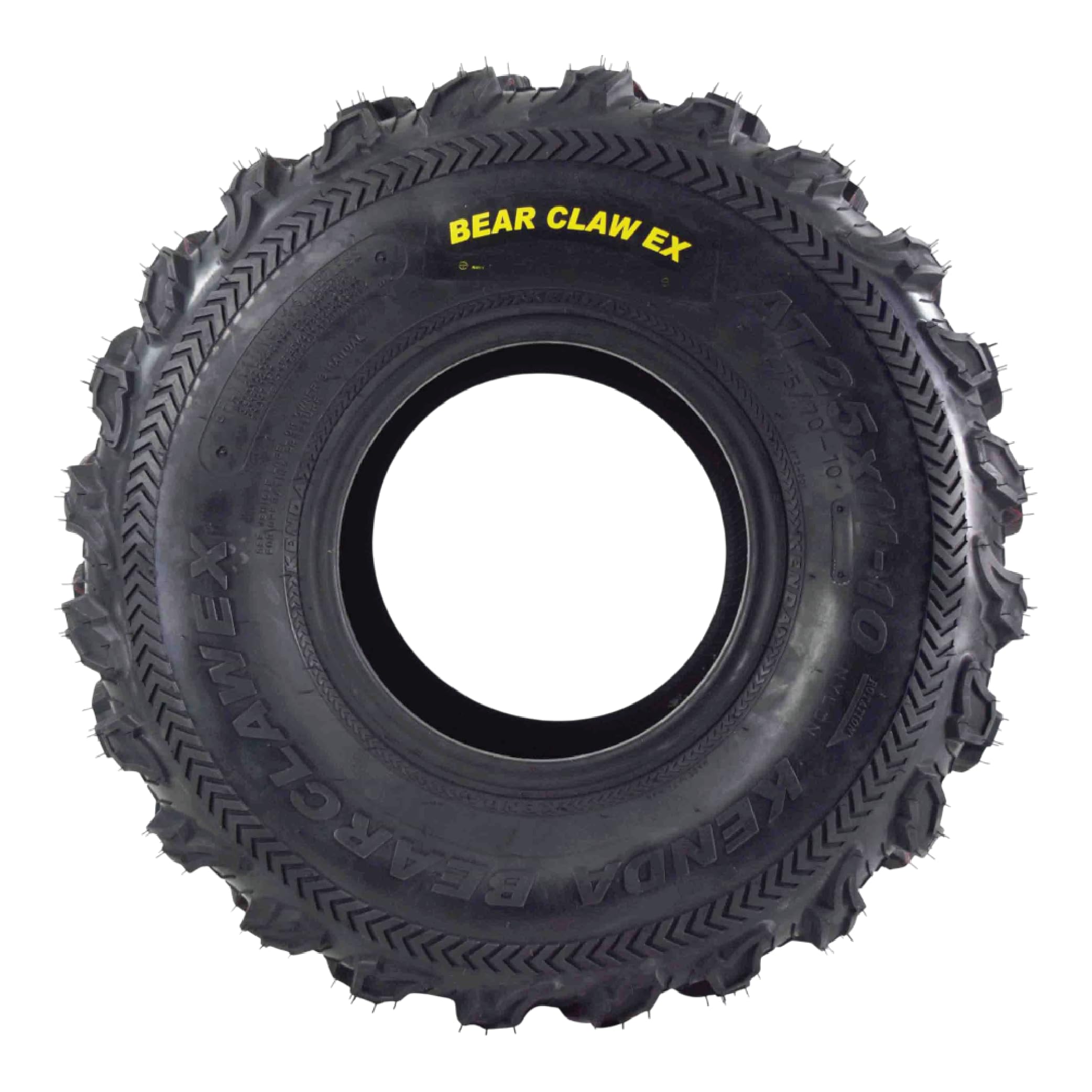 Kenda Bearclaw Ex K573-25X11-10 Rear Tire For All Terrain (Atv), Utv, And Side By Side (Sxs) Vehicles - 6-Ply - Bear Claw Ex 25X