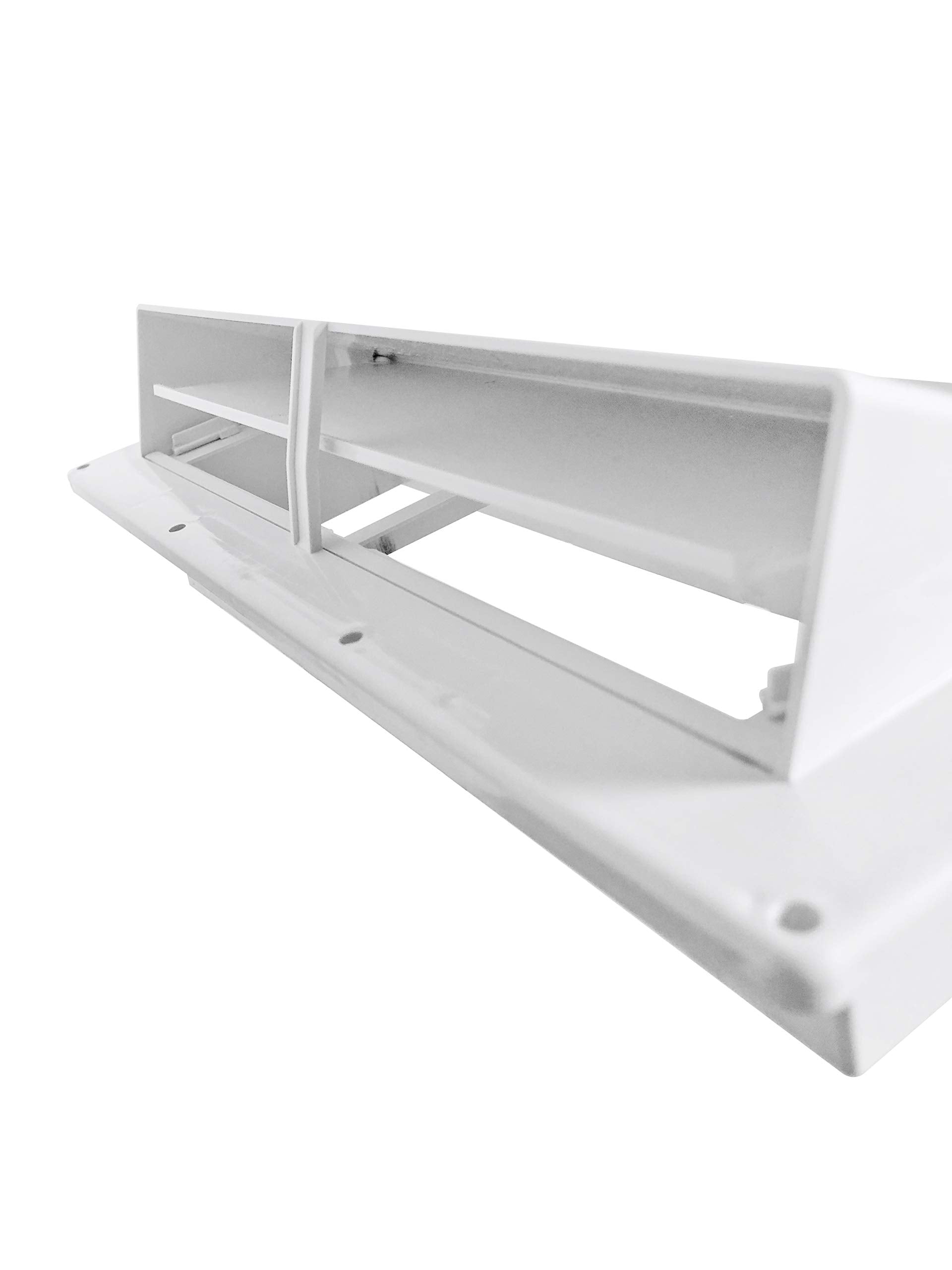 Camp'N Rv Exhaust Vent Cover - Rv Range Hood Vent/Rv Range Hood Cover/Sidewall Vent W/Locking Flap (White)