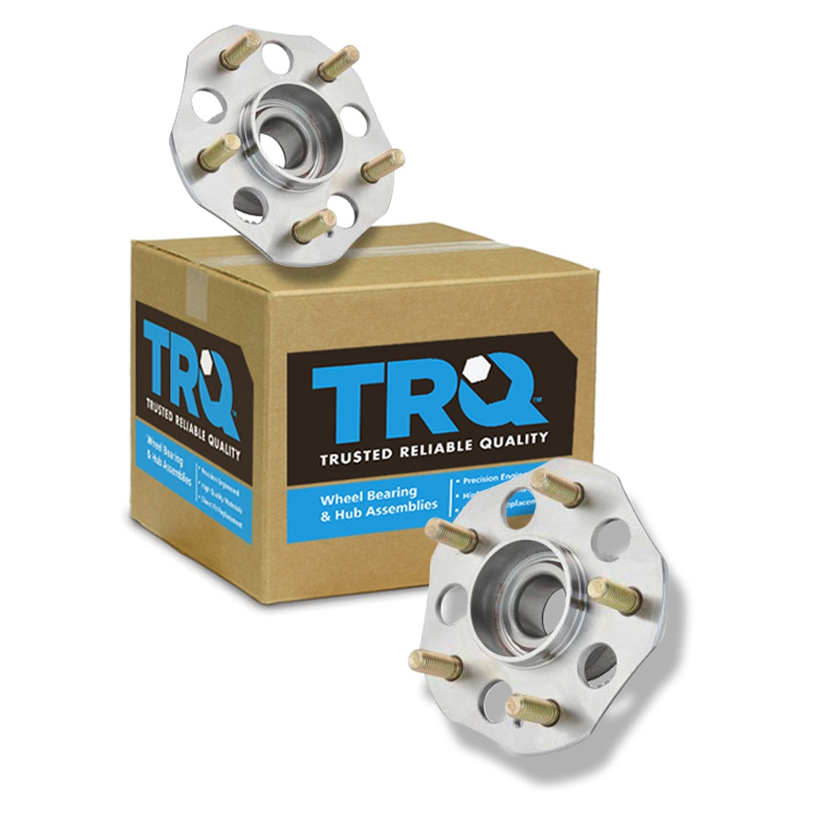 Trq Rear Wheel Hub Bearings Assembly Set Compatible With 1997-2001 Honda Prelude
