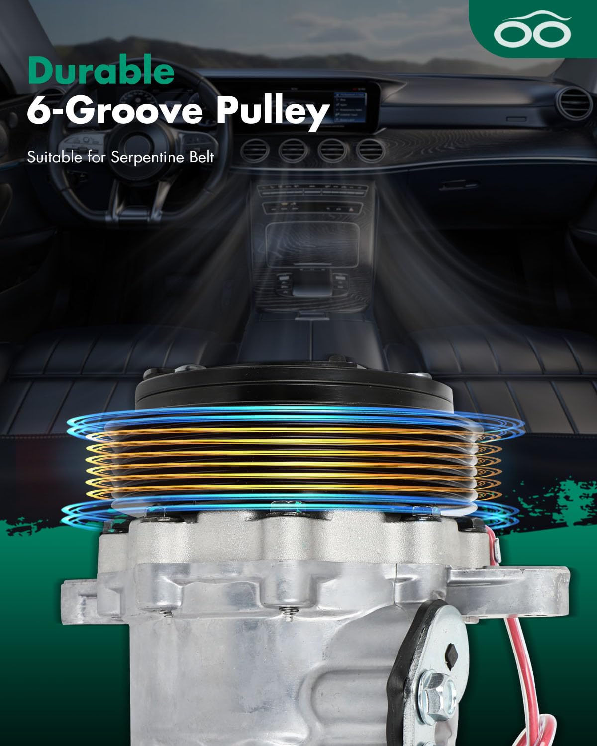 SCITOO AC Compressor 1987-2007 for F-reightliner FL80 FS65 MT35 MT45 for Sterling 825 CO 7176C