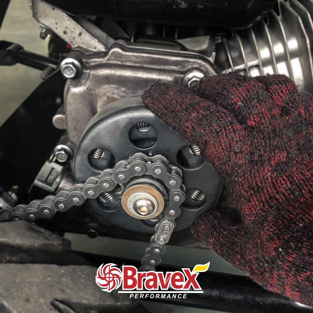Motovecor Centrifugal Clutch Go Kart Clutch Predator Engine Clutch Baja Mini Bike 3/4 Inch Bore 10 Tooth 10T For #40/41/420 Chain 6.5Hp - Upgrade