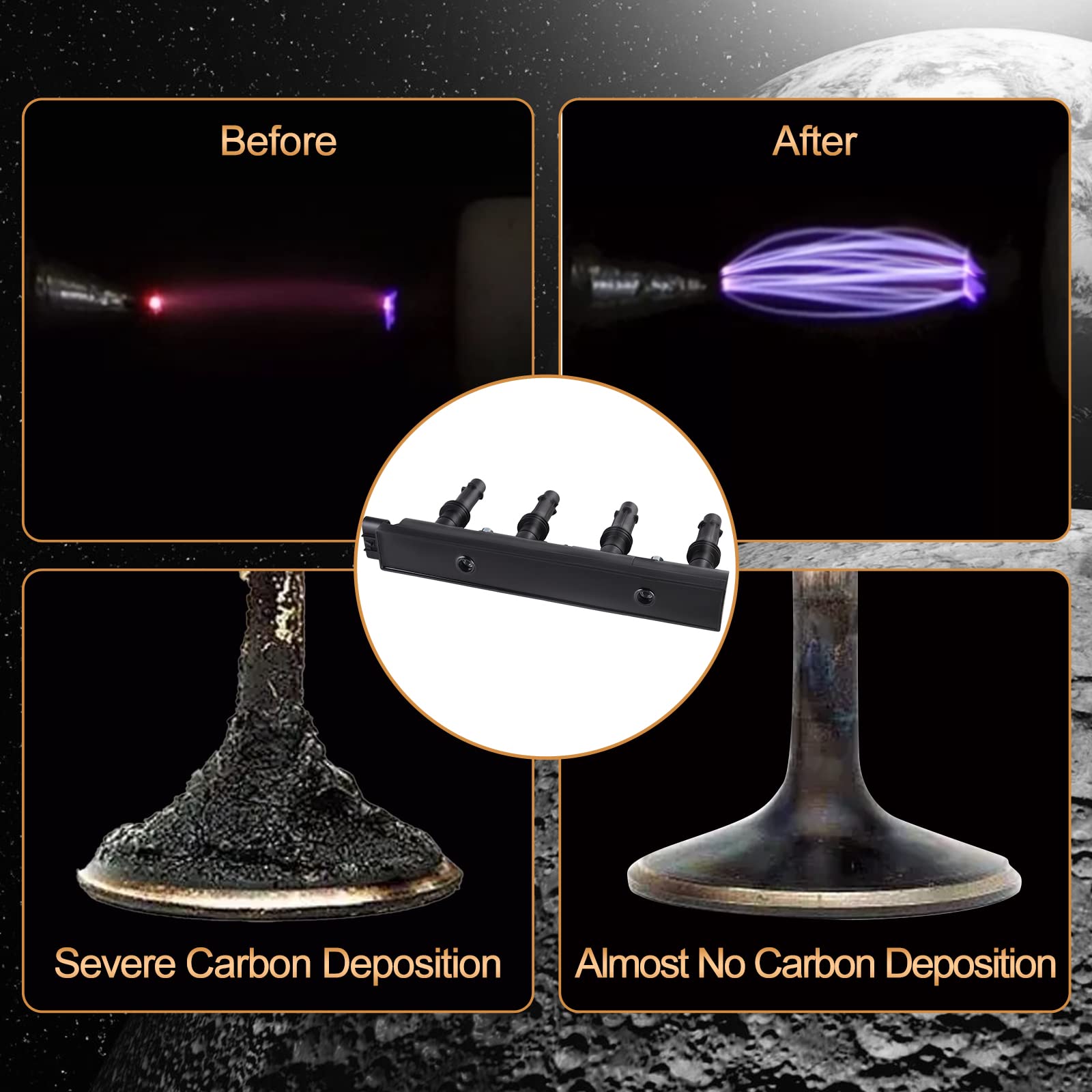 Ignition Coil - Coil Packs Uf669 Replacement For 2011 2012 2014 2015 Chevy Cruze,Trax Sonic Buick Encore 1.4L Replaces# 55573735