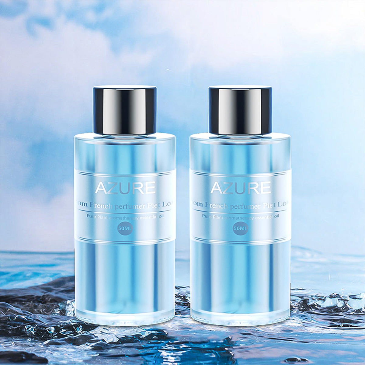 Amor Lyris 2 Pack Essential Oil For Smart Car Air Freshener, 3.5Oz Car Diffuser, Aromatherapy Perfume Refill Can Be Used For 4-8