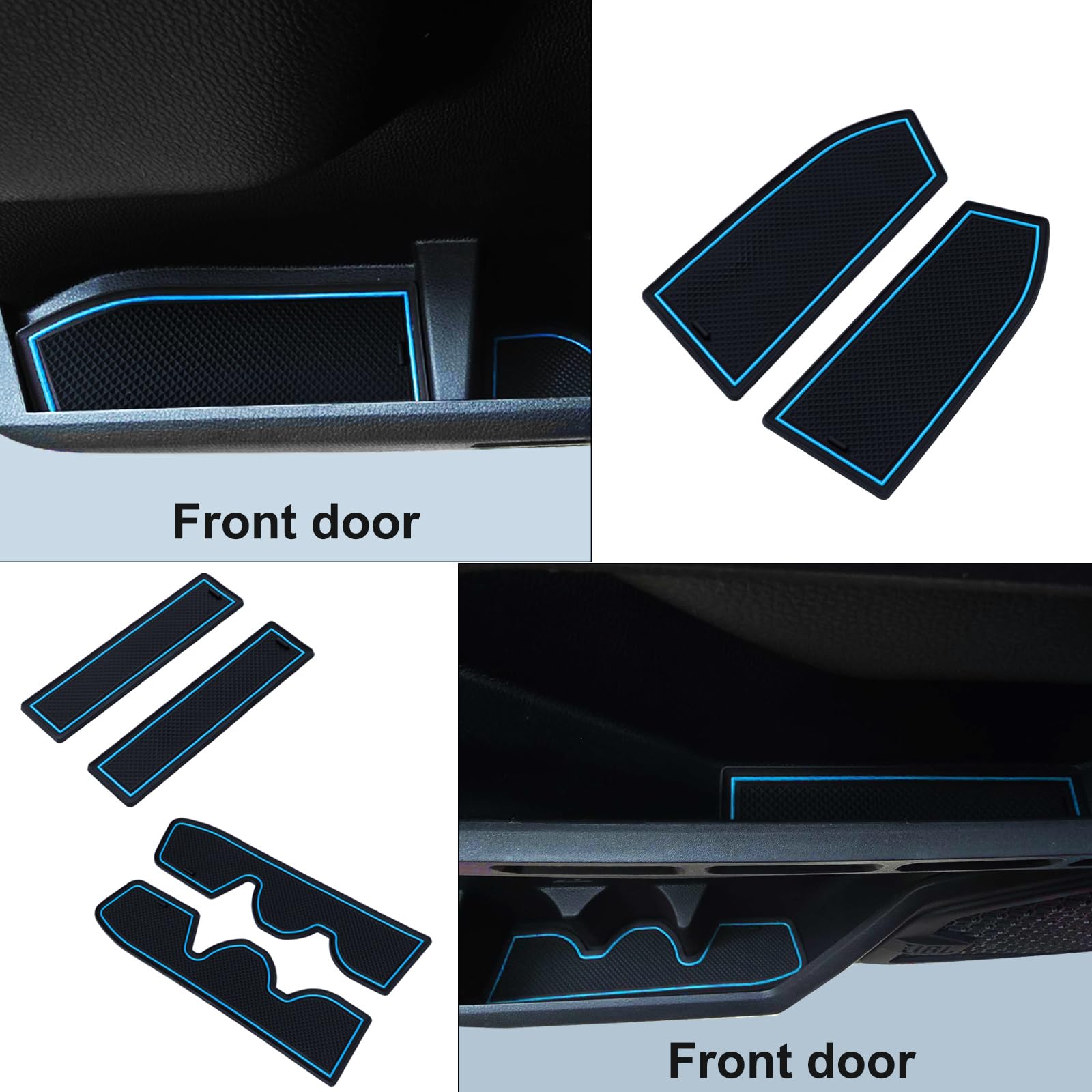 Premium Custom Liner Mat Compatible With 2024 2025 Toyota Tacoma(4Th Gen) Double Cab Accessories Center Console Door Pocket Cup