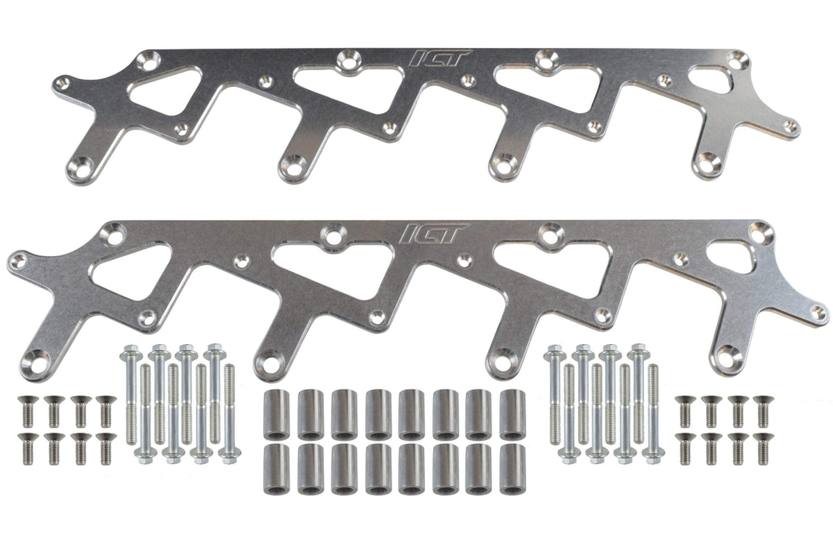 Ict Billet Ls Coil Brackets Compatible With Holley Amp Efi Smart Coil Pack For Holley Valve Covers, 551773