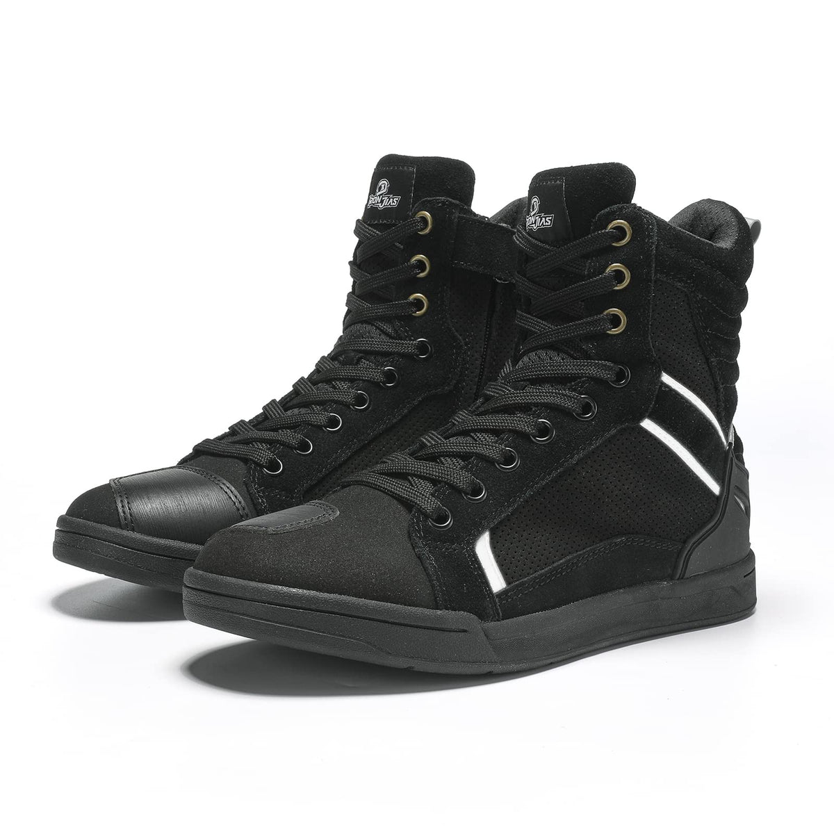 Borleni Motorcycle Boots Street Riding Shoes Anti-Slip Outdoor Trekking Hike Work Shoes For Men