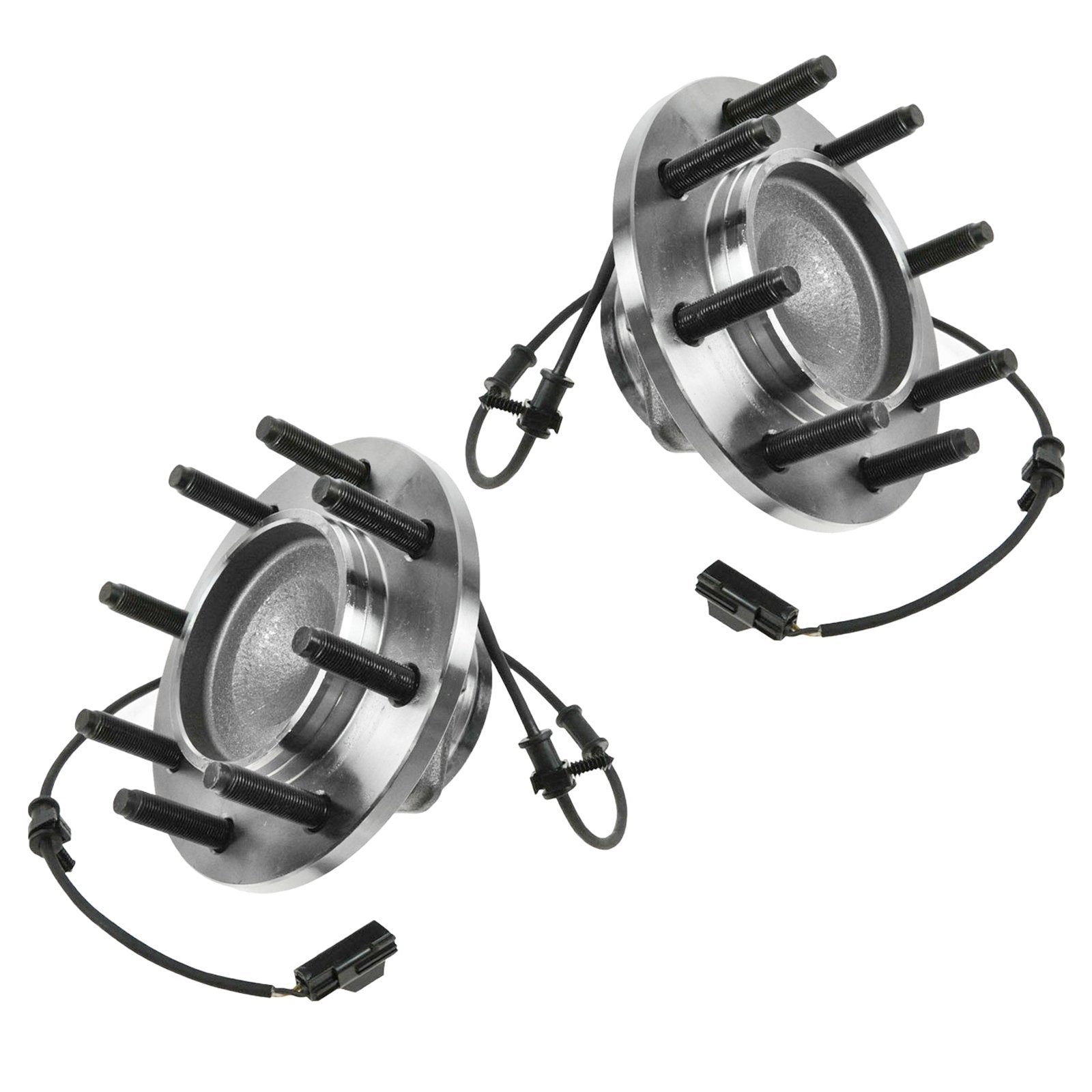 Trq Front Wheel Hub Bearings Assembly Set Compatible With 2006-2008 Dodge Ram 1500 Ram 2500 Ram 3500