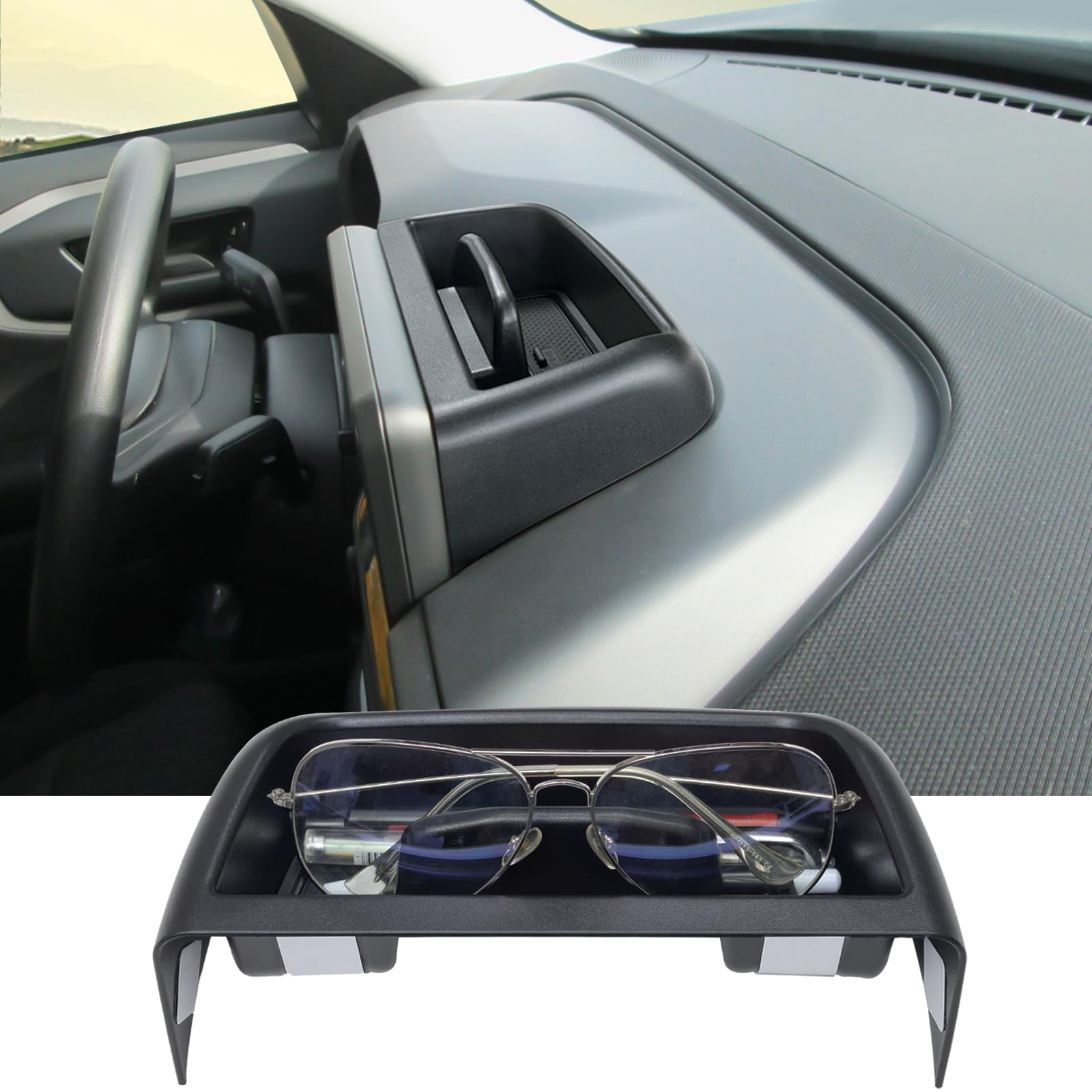 TOPINSTALL New Tray 2PCS Set Compatible with 2021-2024 Ford Bronco Sport Accessories, Armrest Storage Console Organizer Dash Tra