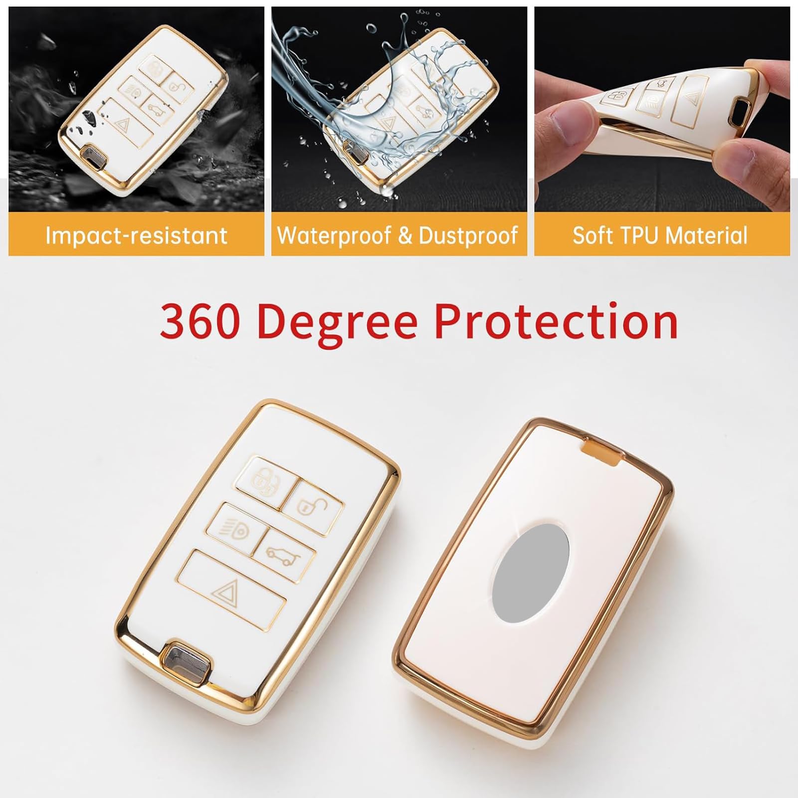 Gematay For Land Rover Key Fob Cover Compatible With Evoque Velar Sport Discovery Freelander2 Lr4 Land Rover Sport Jaguar Xf Xj