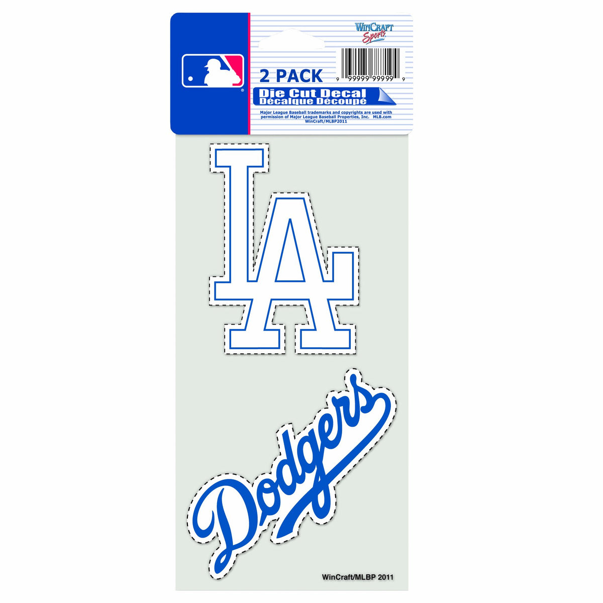 WinCraft MLB Los Angeles Dodgers 4-by-8 Die Cut Decal, 12'x12', Los Angeles Dodgers