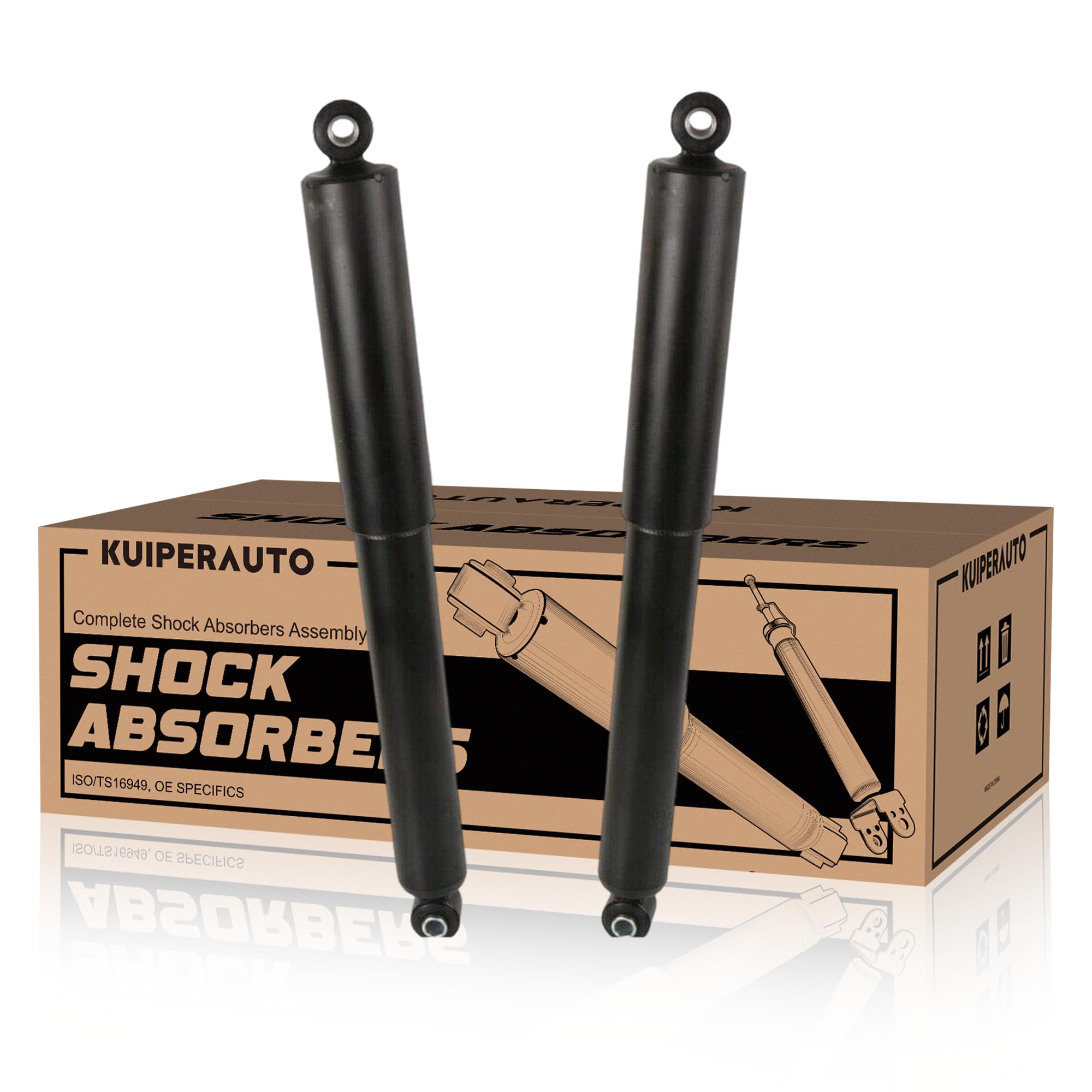 KUIPERAUTO 2PCS Rear Left and Right Struts Shocks Absorbers Compatible for 2002-2007 Saturn Vue 343433