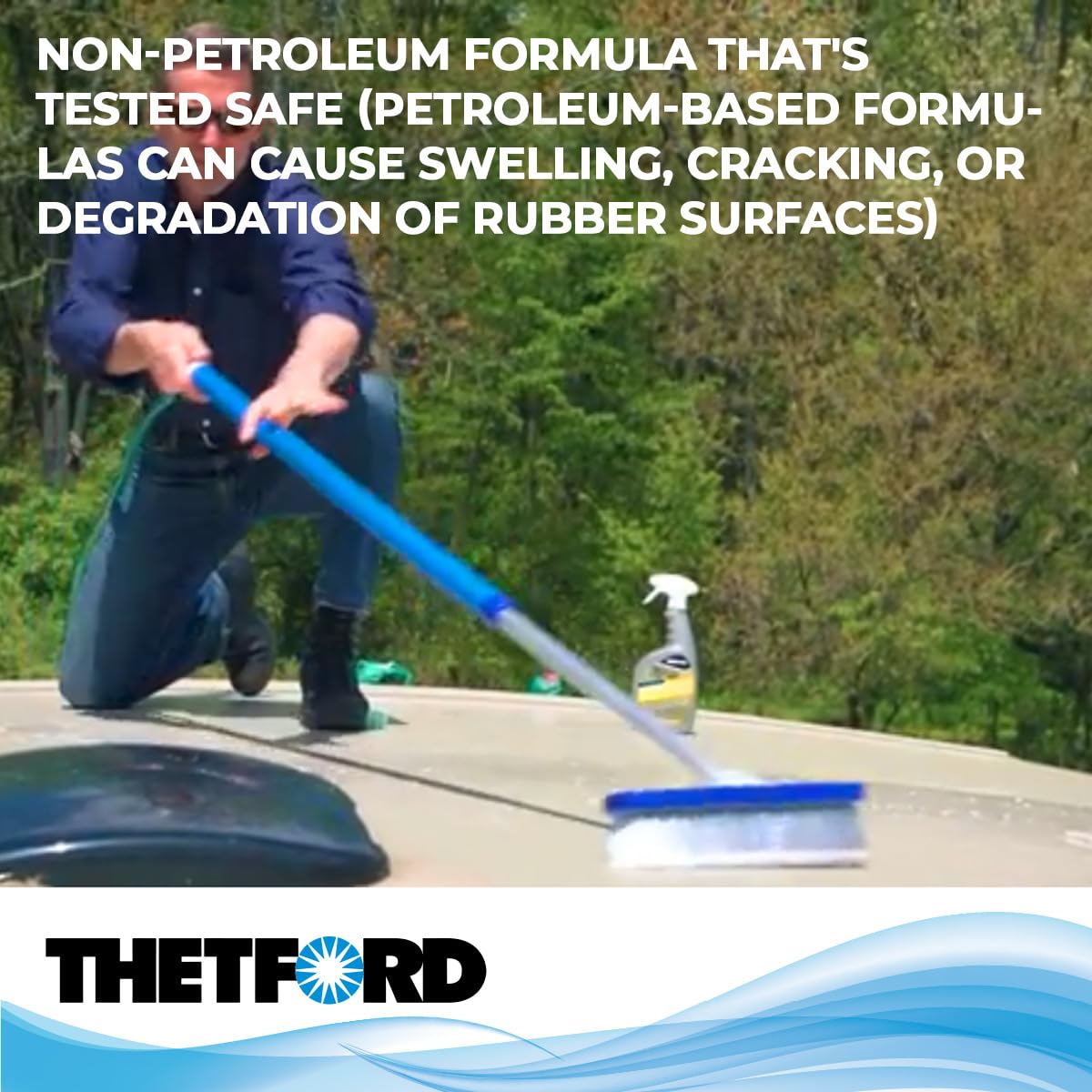 Thetford 32512 Premium Rv Rubber Roof Cleaner And Conditioner-32, 32 Fl. Oz