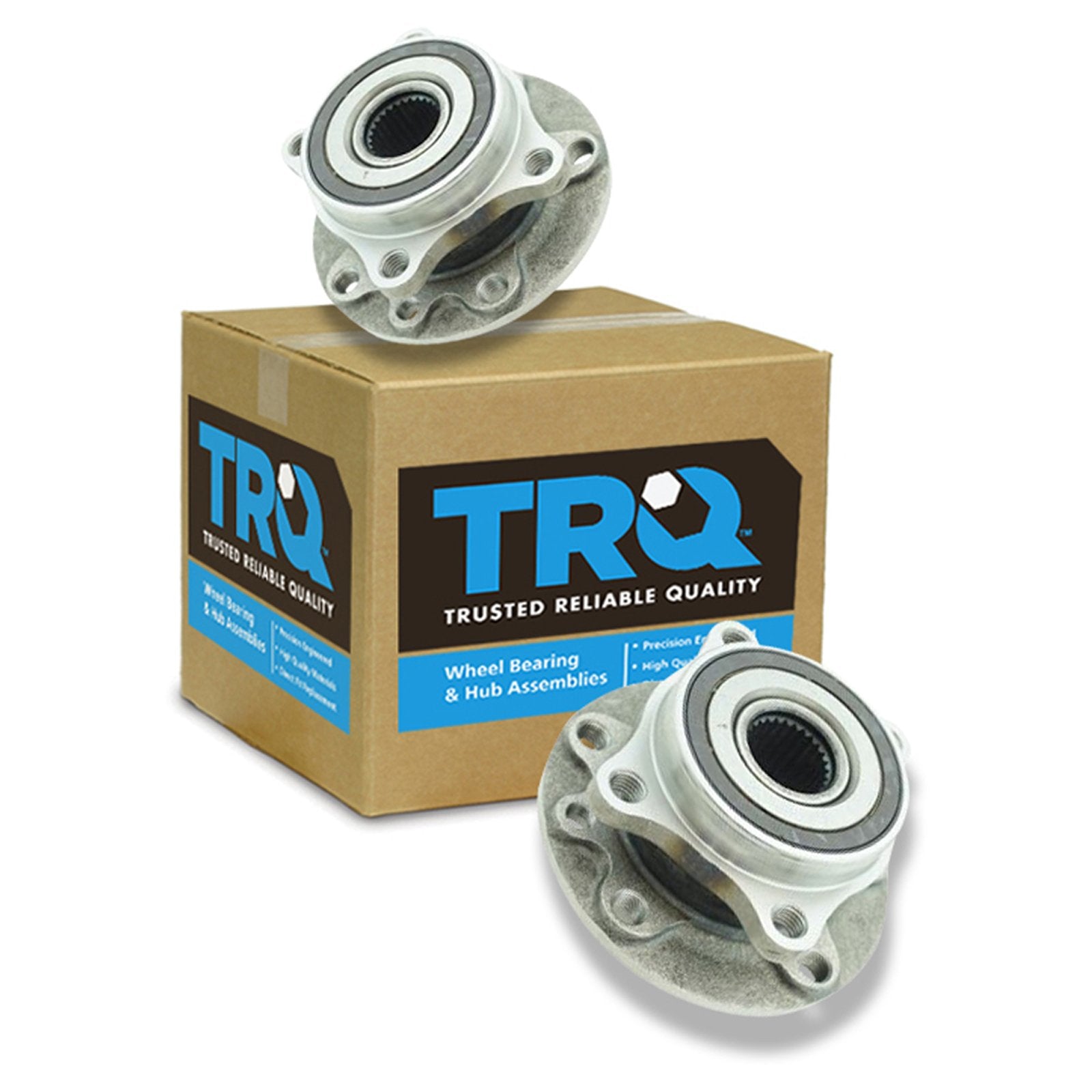 Trq Front Wheel Hub Bearings Assembly Set Compatible With 2015-2017 Chrysler 200 2013-2016 Dodge Dart