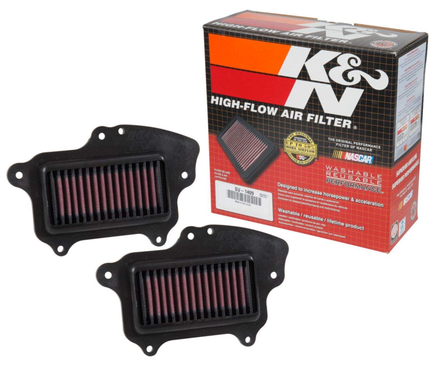 K&N Engine Air Filter: High Performance, Premium, Powersport Air Filter: Fits 2009-2019 SUZUKI (C90 Boulevard BOSS, C90T, M90, C