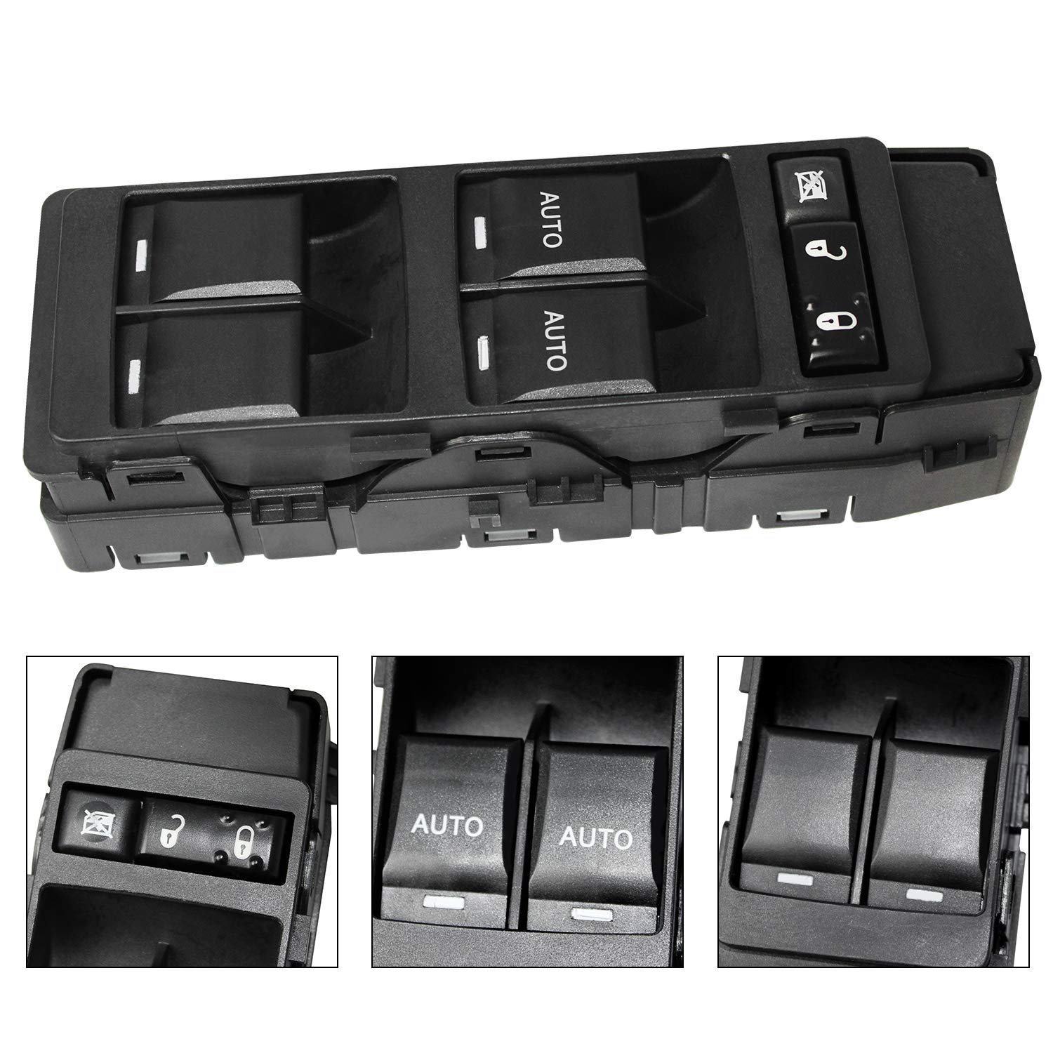 Front Driver Side Power Window Master Control Switch Compatible With Jeep Grand Cherokee & 06-10 Chrysler 300 Replace # 4602736A