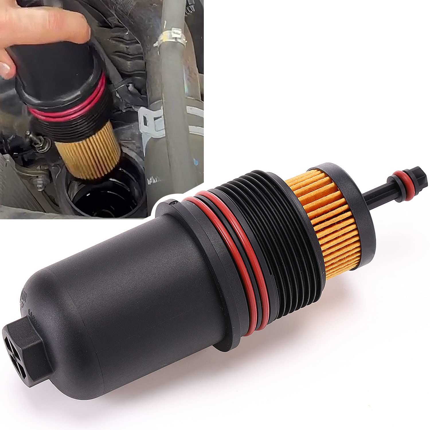 Ft4Z-6A832-C Oil Filter Cap Cover For 2017-2020 Ford Fusion & 2015 2016 2017 2018 2019 2000 F150 2.7L V6