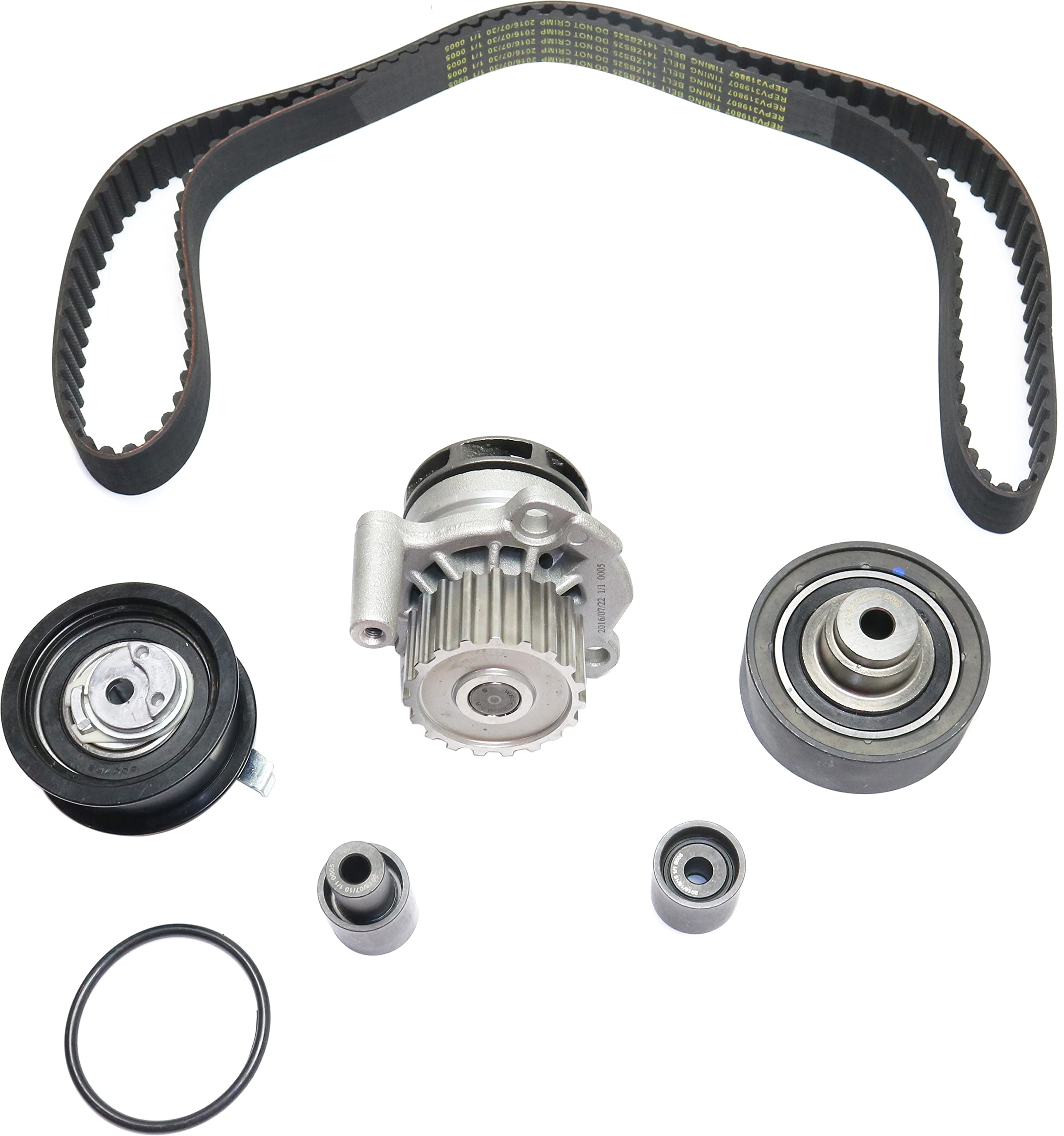 Garage-Pro Timing Belt Kit W/Belt Idlers & Tensioner, Water Pump (w/Impeller & Gasket) fits 1.9L Replacement for Volkswagen Jett