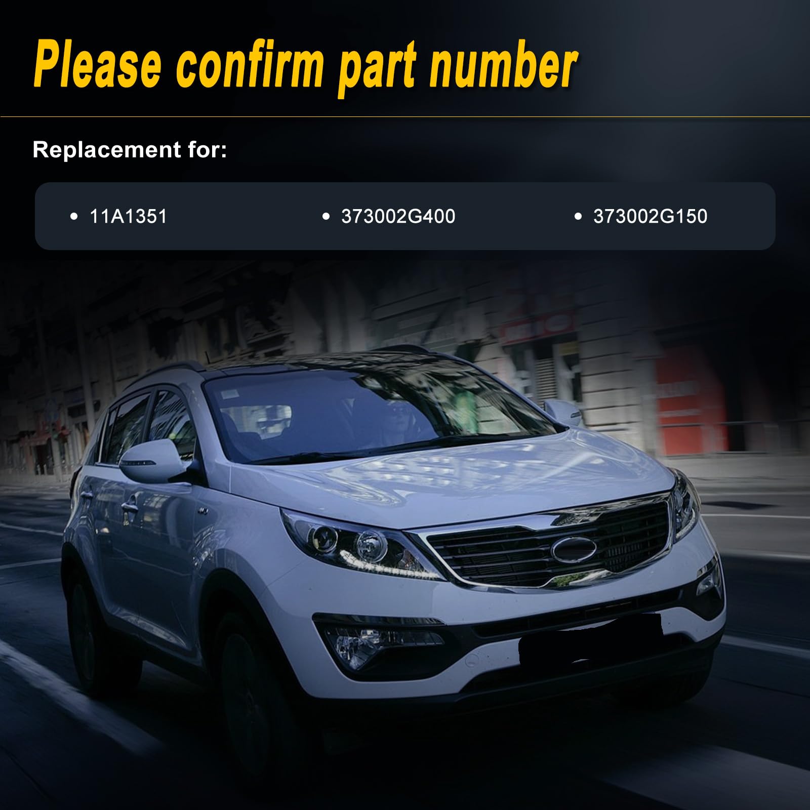 L-SIJIN-L Alternator Compatible with 2011-2013 Tucson 2011-2014 Sonata 2010-2013 Forte 2011 Optima 2.4L Replace for 11A1351 3730