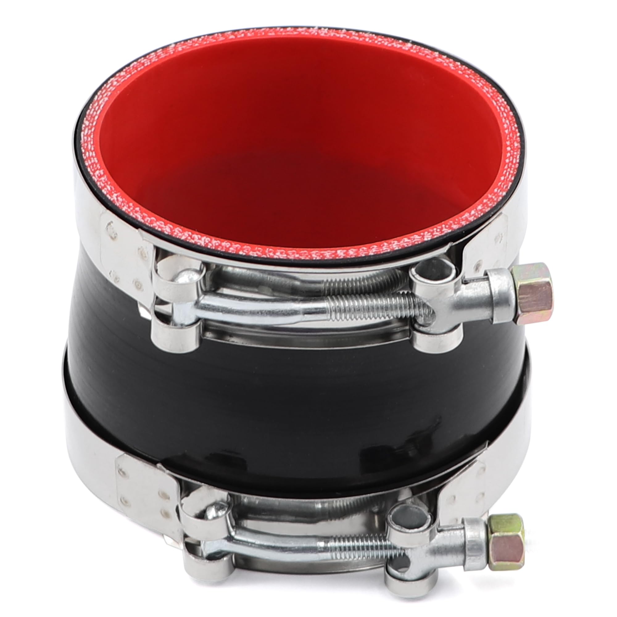 Taukealugs Straight Reducer Coupler Silicone Hose ID 3-1/2-inch to 3-3/4-inch 4-Ply with Stainless Steel T-Bolt Clamp for Turbo/