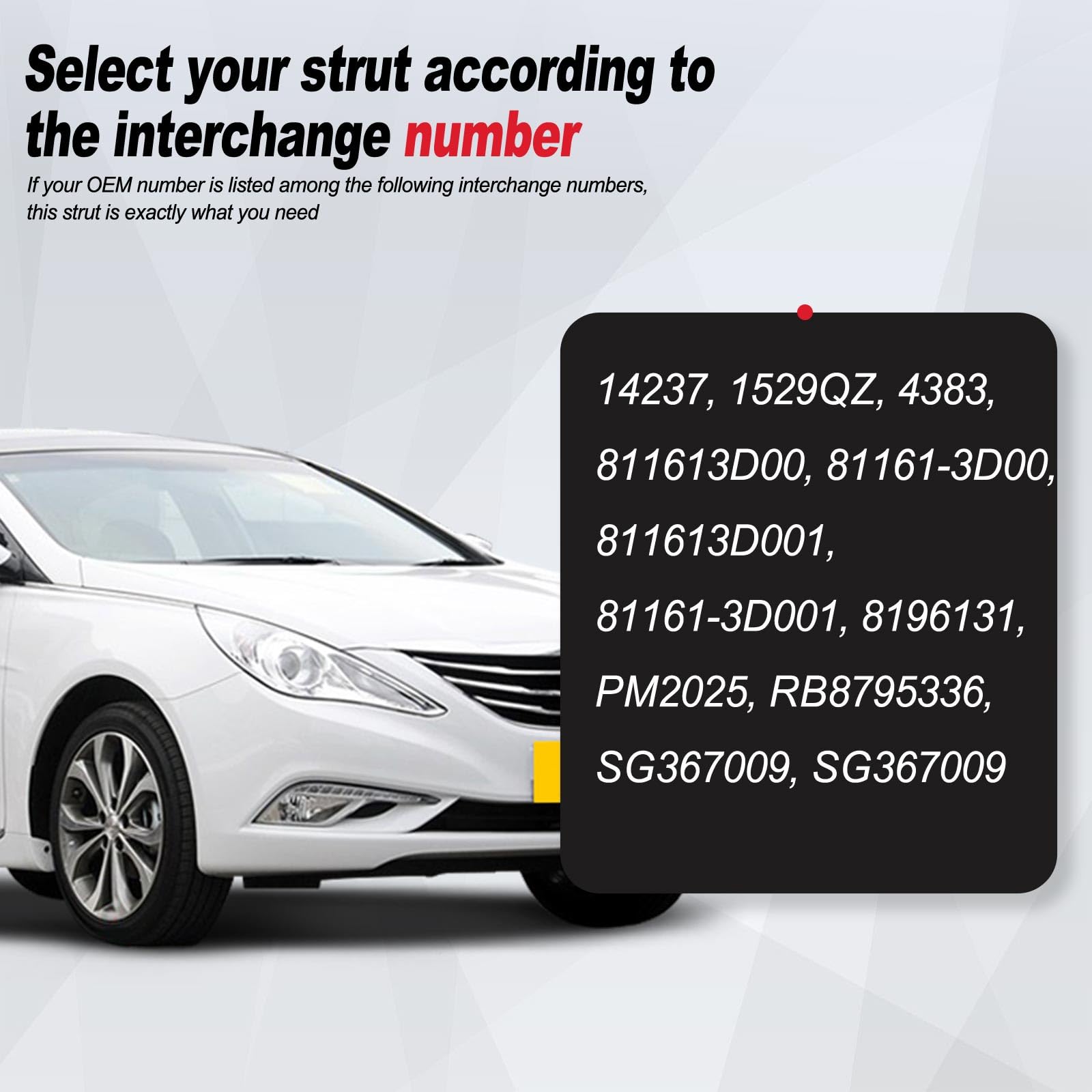 Vepagoo Pm2025 Front Hood Gas Struts Fit For 2002-2005 Hyundai Sonata Sedan Shocks Lift Support Springs, Replacement Oem Sg36700