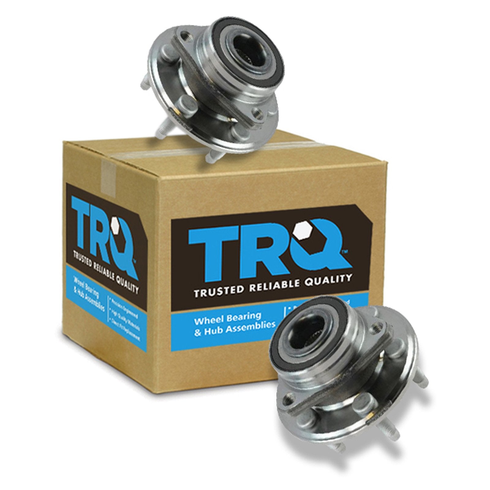 Trq Front Rear Wheel Hub Bearings Assembly Set Compatible With 2010-2016 Cadillac Srx 2011 Saab 9-4X