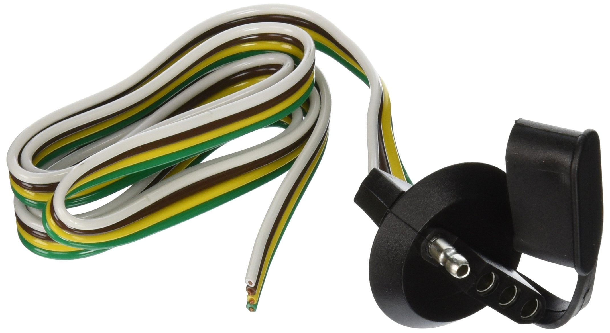 Tow Ready 118043 Wiring Connector, 4Way Flat Vehicle End, 30 ft. Length Wire