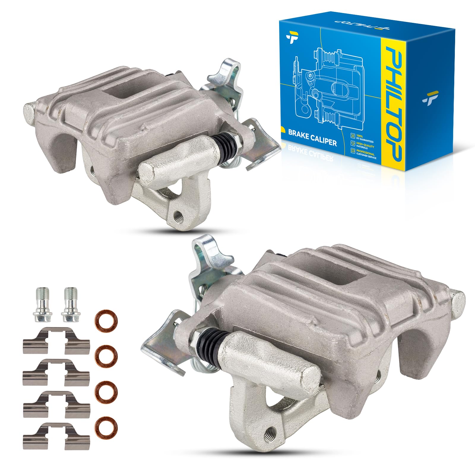 Philtop Brake Caliper Rear Compatible With 2000-2005 Jetta, 2000-2006 Tt Quattro, 19-B2574, 19-B2575