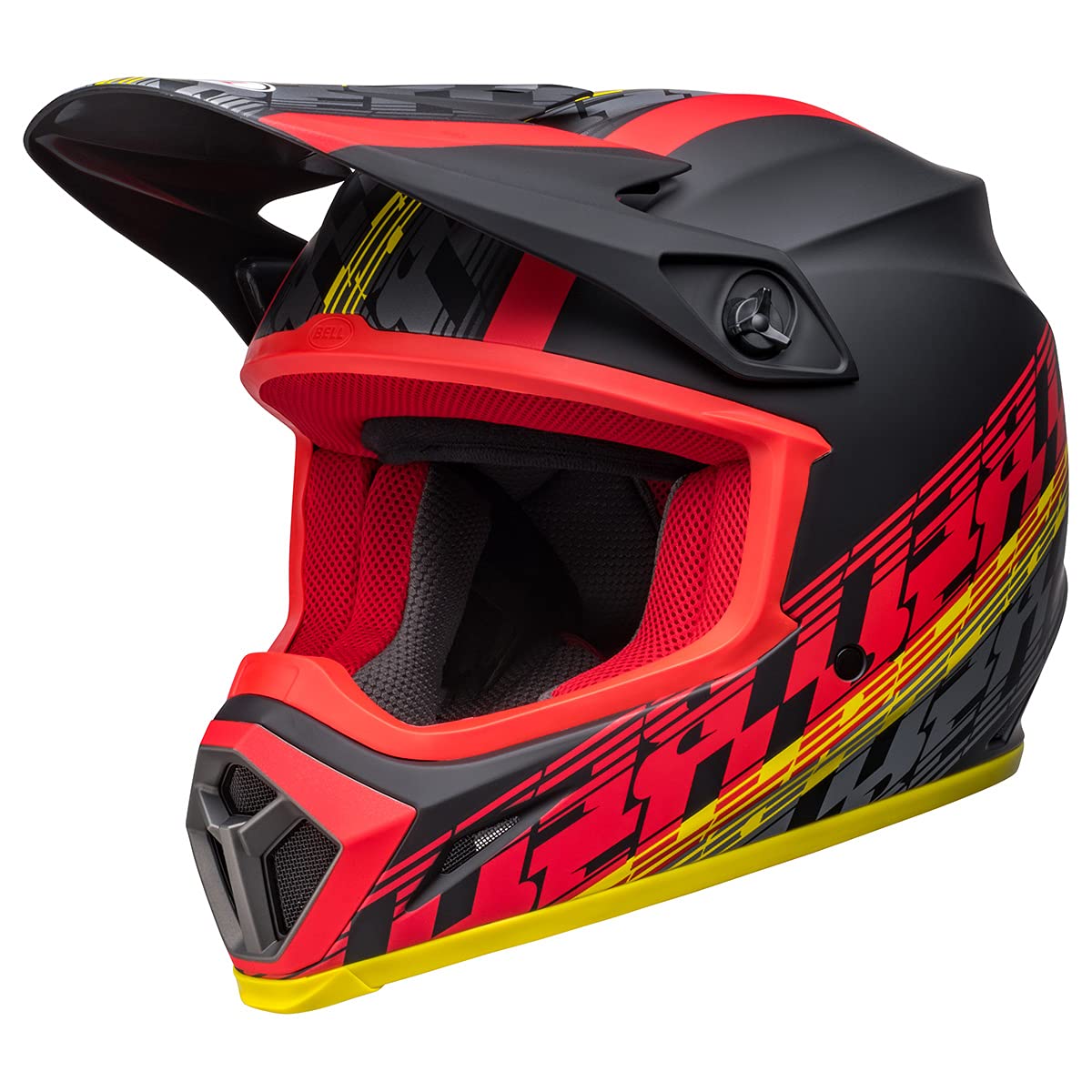 Bell Mx-9 Mips Dirt Helmet (Offset Matte Black/Red - Large)