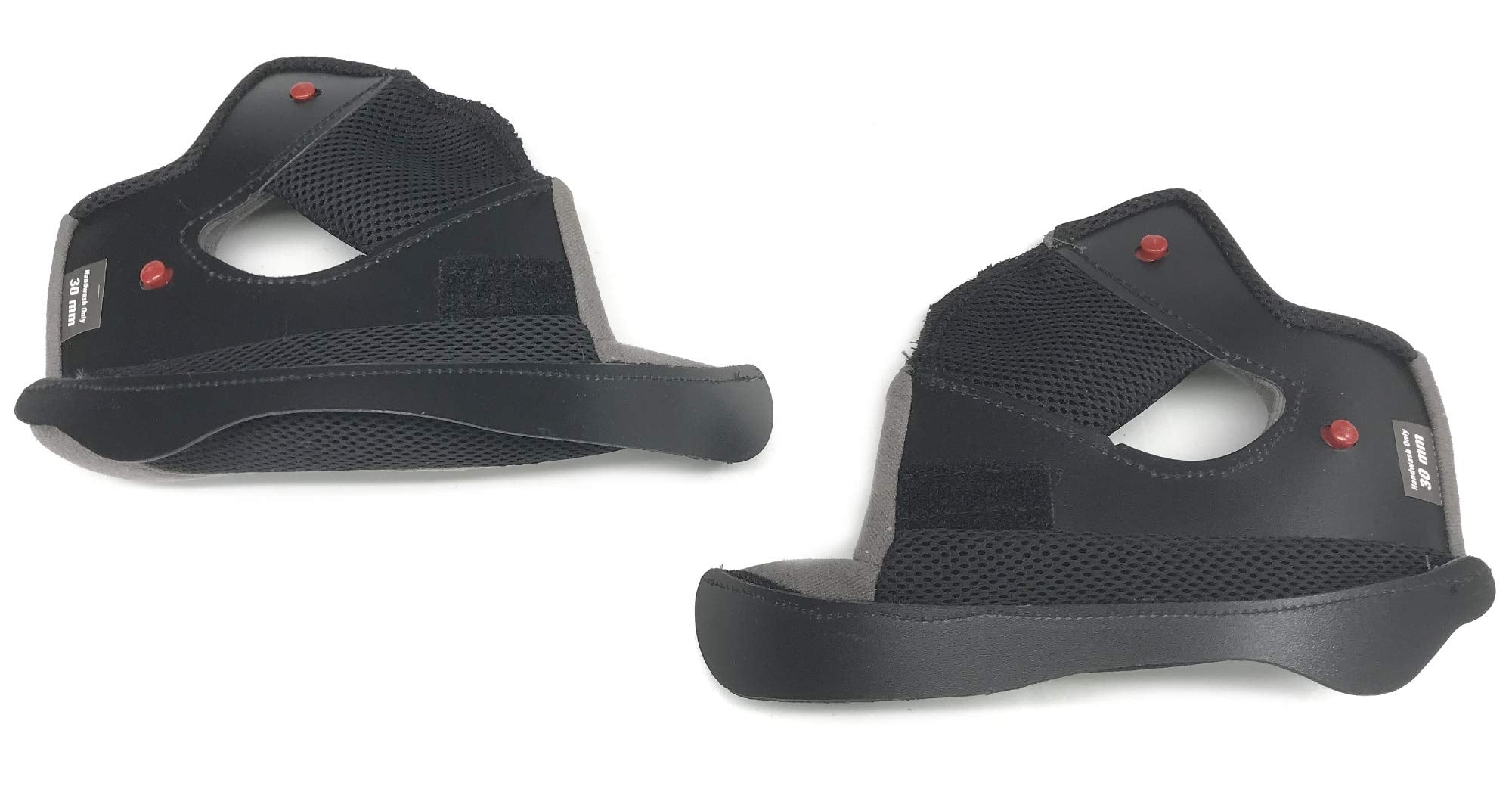 Bell Qualifier Dlx Cheek Pads Street Motorcycle Helmet Accessories - Grey / 20Mm