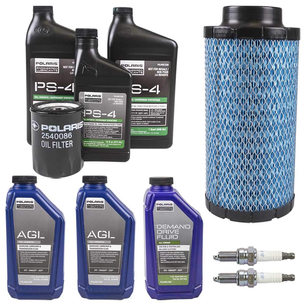 Polaris Oem Fluid & Oil Change Kit Air Filter Spark Plugs For 2014-2019 Rzr Xp 1000