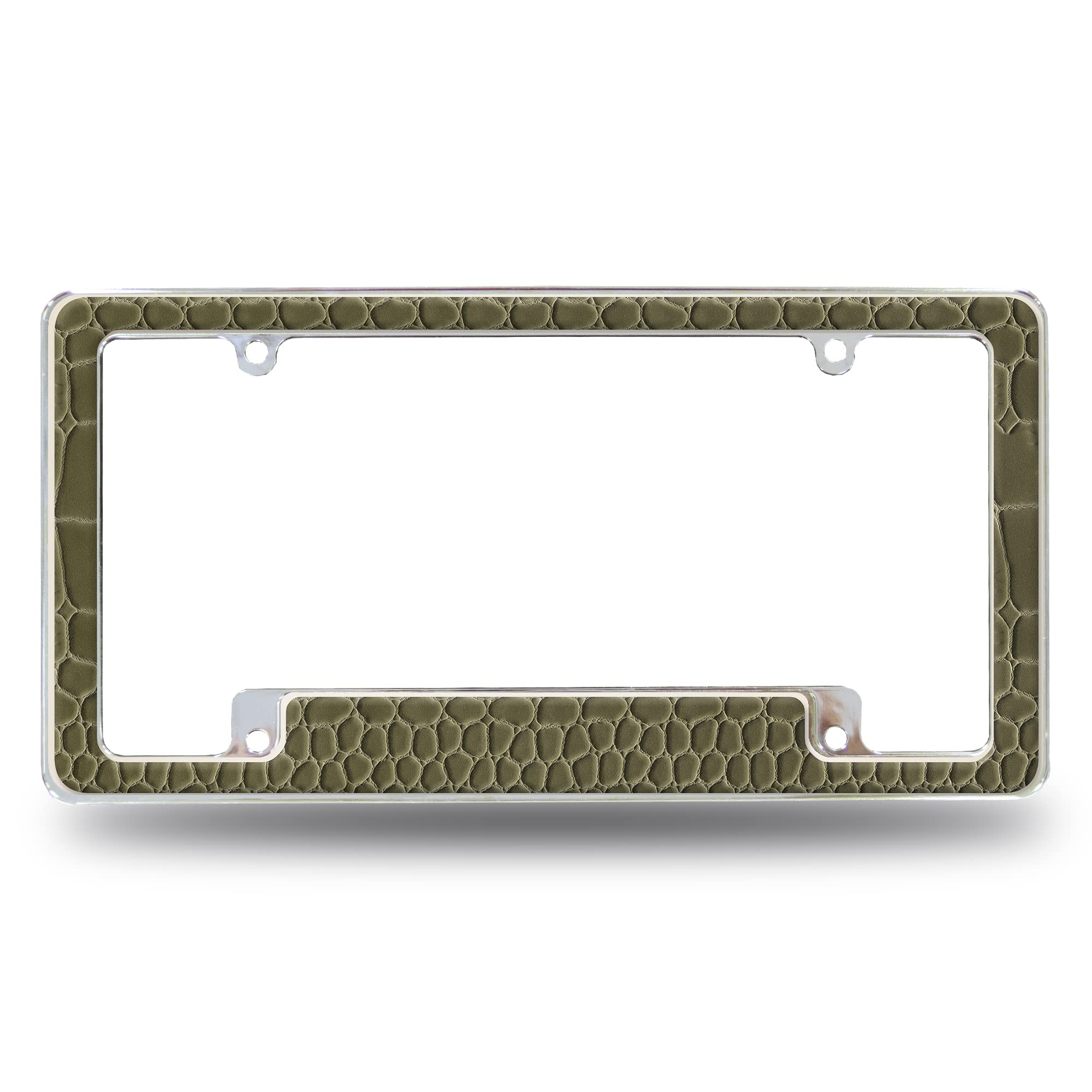 Rico Industries Aligator All Over Automotive License Plate Frame for Car/Truck/SUV (12 x 6)