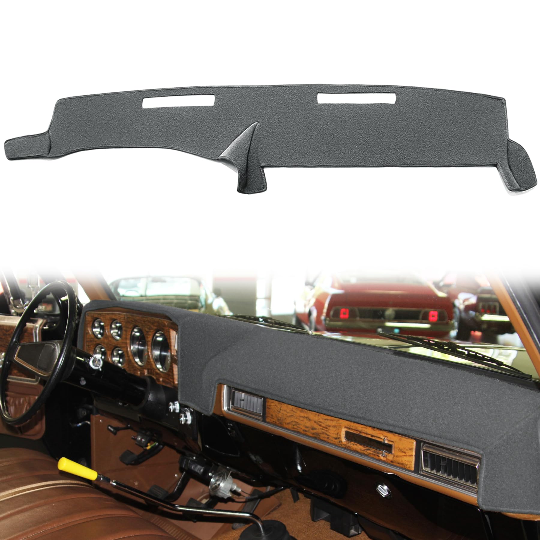 Dash Cover Mat Custom Fit For 1973-1980 Chevy Chevrolet C10 C20 C30 K10 K20 K30 Suburban K5 Blazer Pickup,Gmc Jimmy C/K 15 25 35